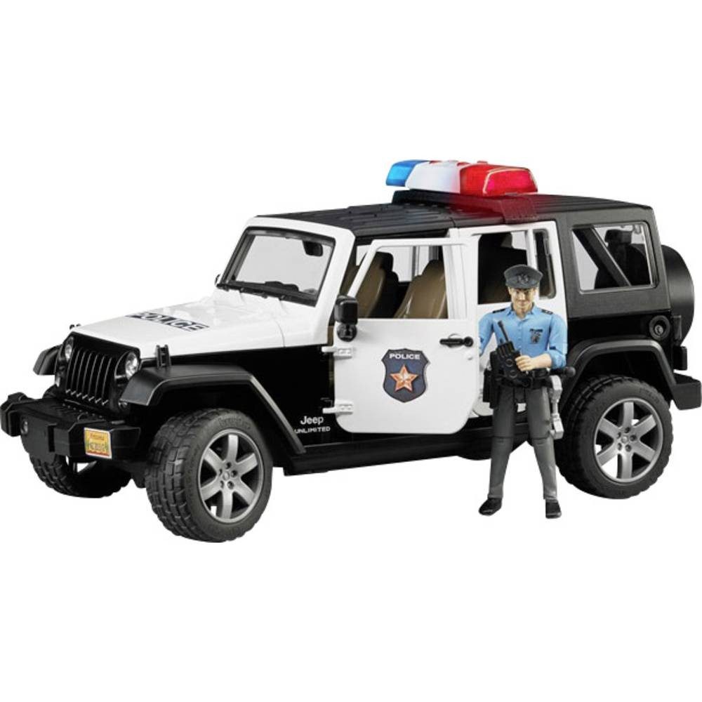 Bruder® Spielzeug-Auto Jeep Wrangler UR Polizei 02526 günstig online kaufen