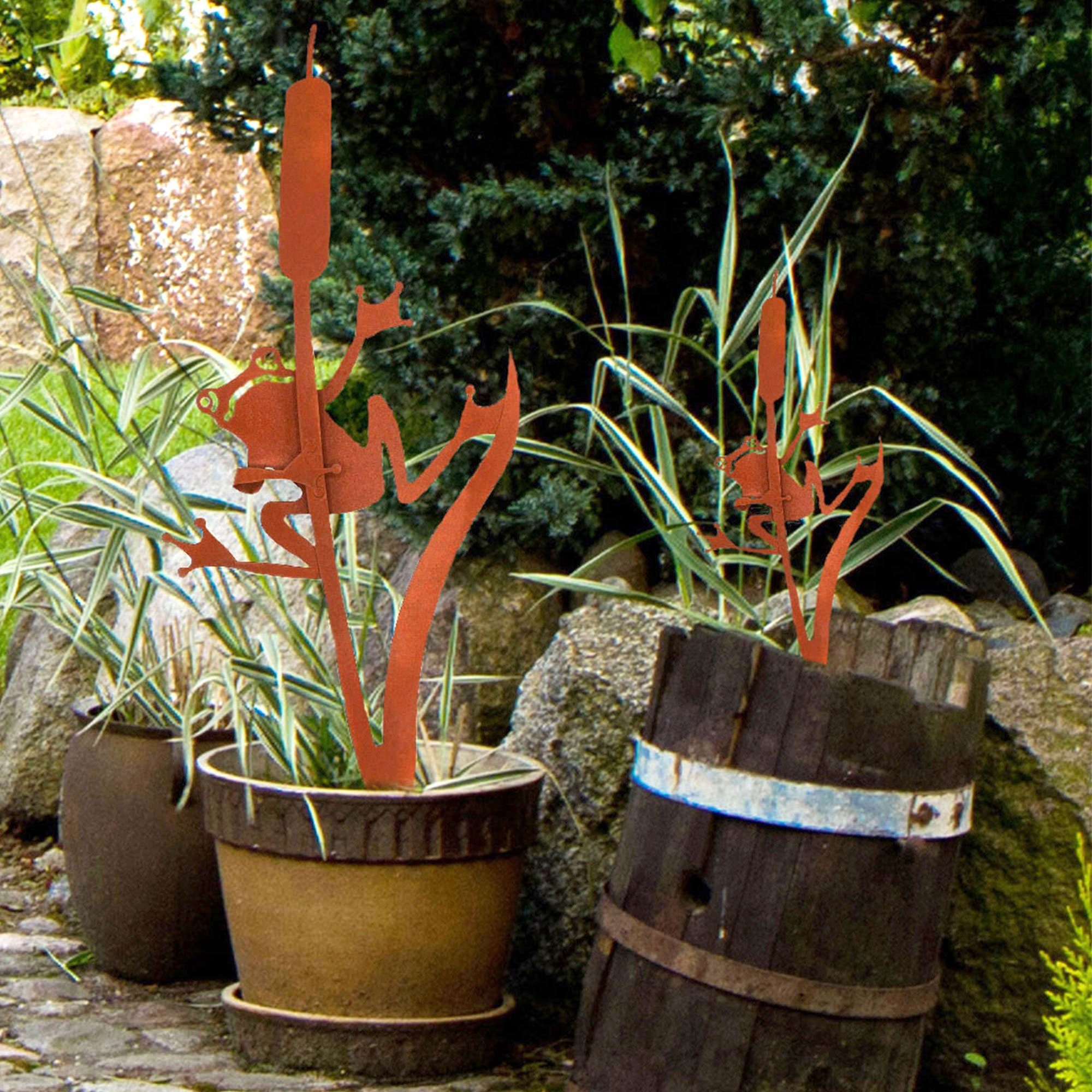 UNUS GARDEN Gartenstecker Gartenstecker Rost Frosch günstig online kaufen