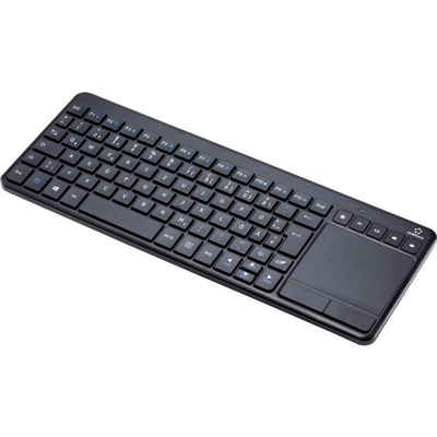 Renkforce »Funktastatur mit integriertem Touchpad« Tastatur (Integriertes Touchpad, Maustasten, Multimediatasten)