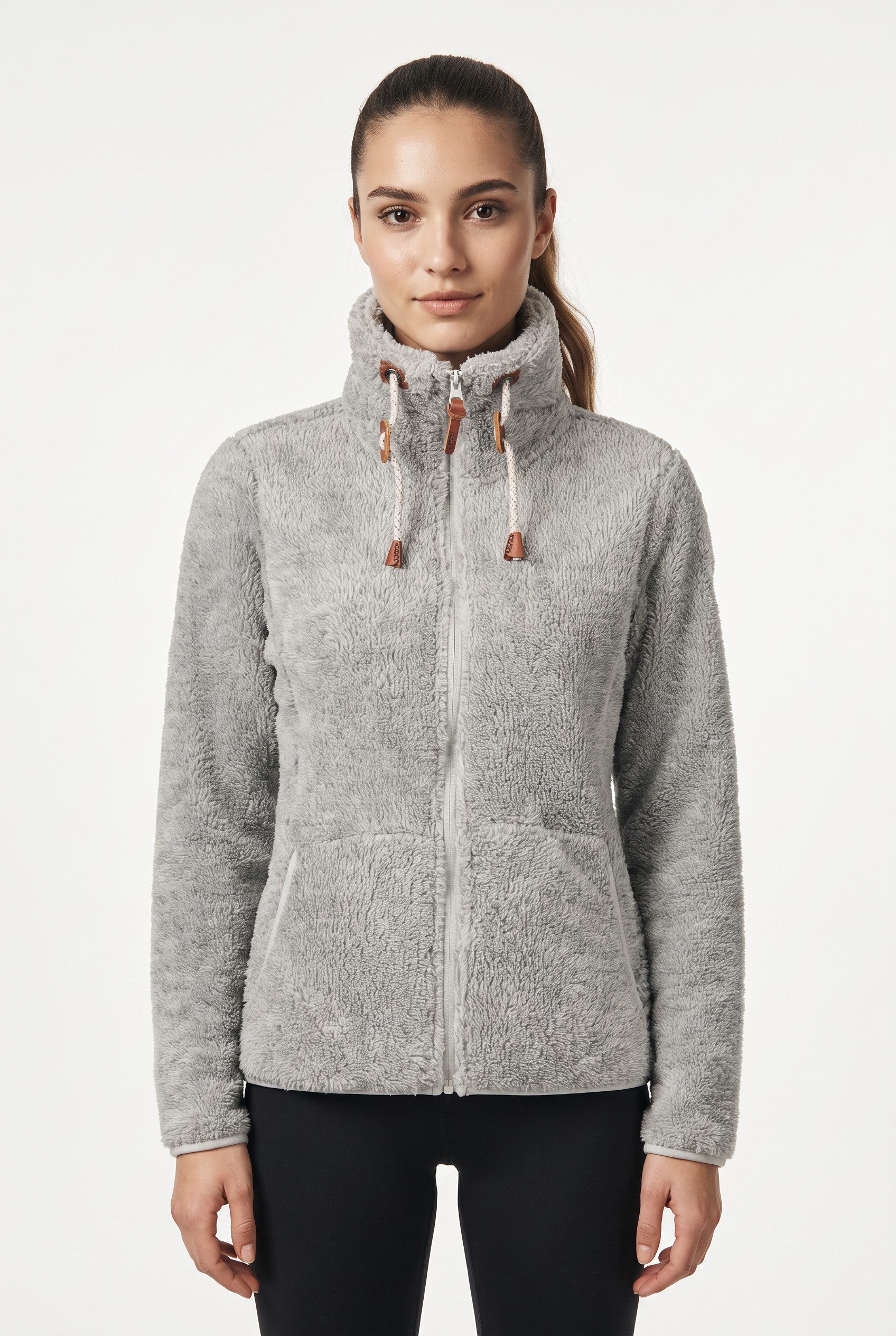 Icepeak Fleecejacke ICEPEAK COLONY sportlicher Stil, mit Reißverschluss, schnell trocknendes Material