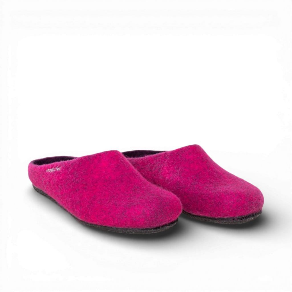 Gottstein Magicfelt 709 (100% Wolle) dunkelrosa (Größe 36-42) Hausschuh