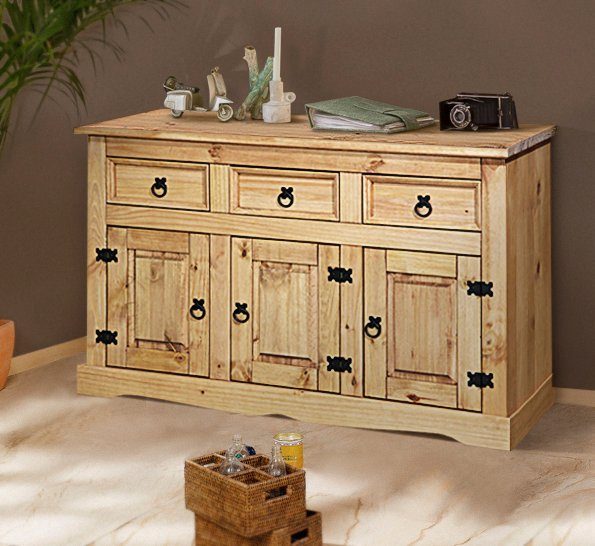 MÖBILIA Sideboard, Kommode im mexikanischen Landhaus-Stil