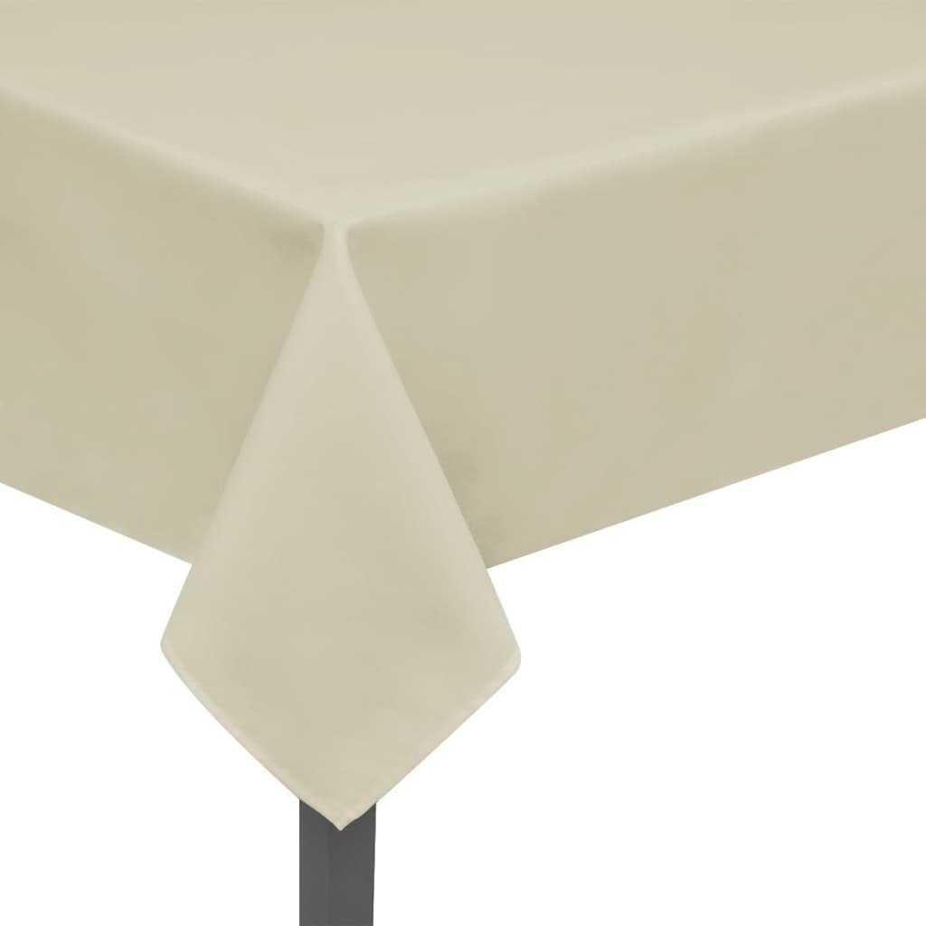 Hussen-Set Tischdecken 5 Stk Creme 170x130 cm, vidaXL