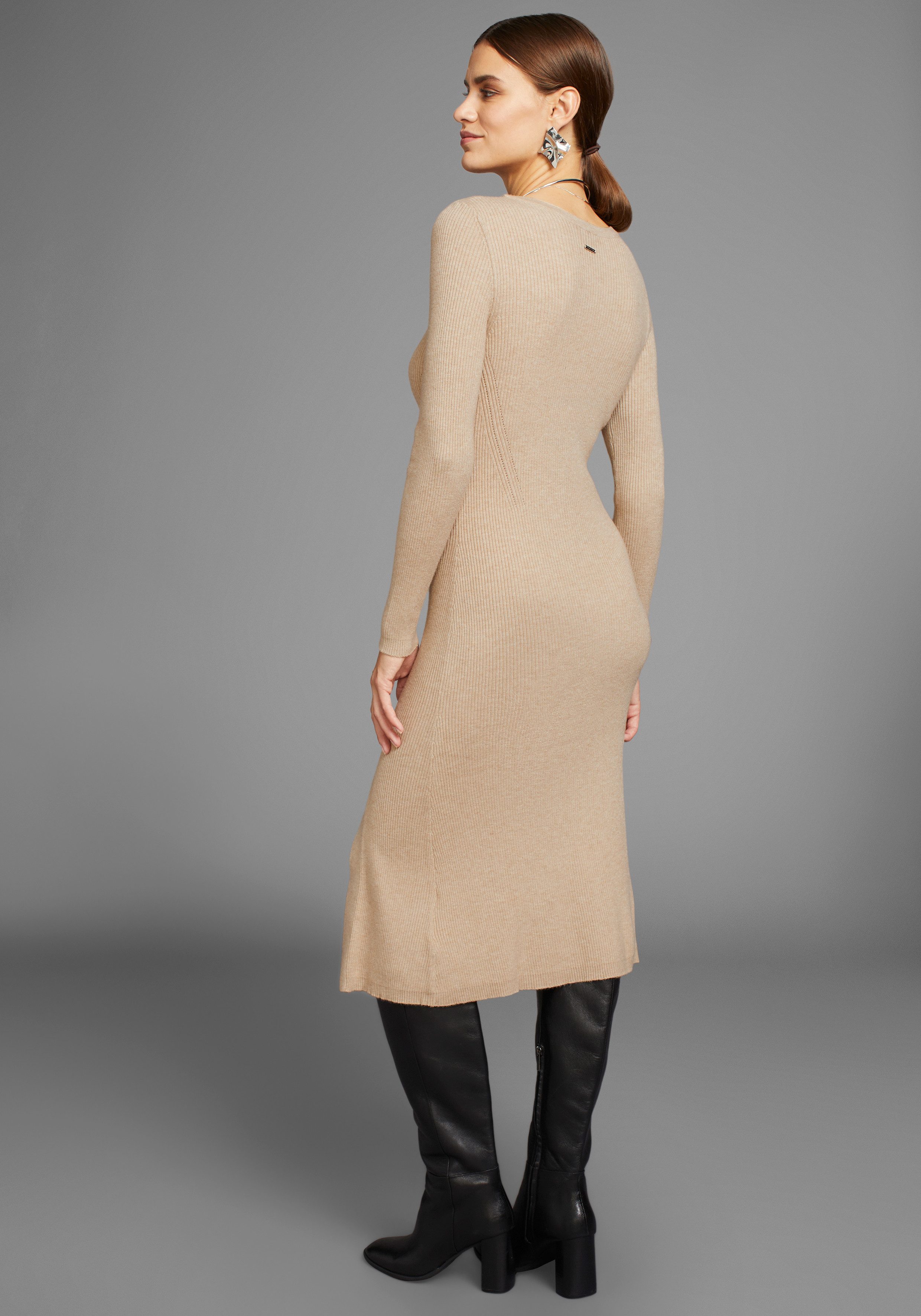 HECHTER PARIS Strickkleid mit Zierknopfleiste günstig online kaufen