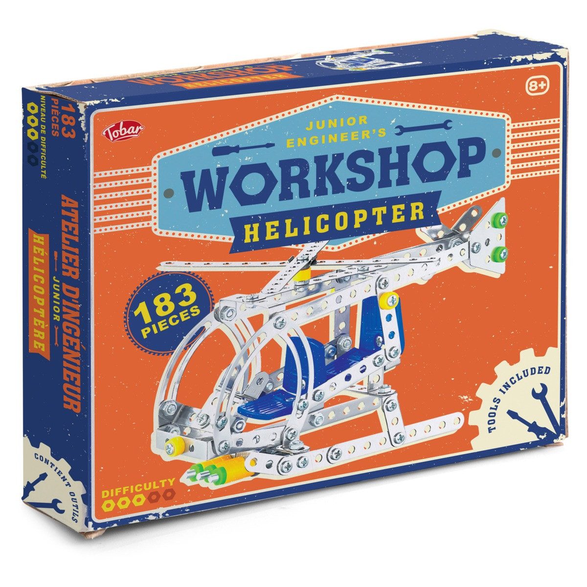 Faber-Castell Spielzeug-Hubschrauber Bausatz Hubschrauber mit Werkzeug 21cm