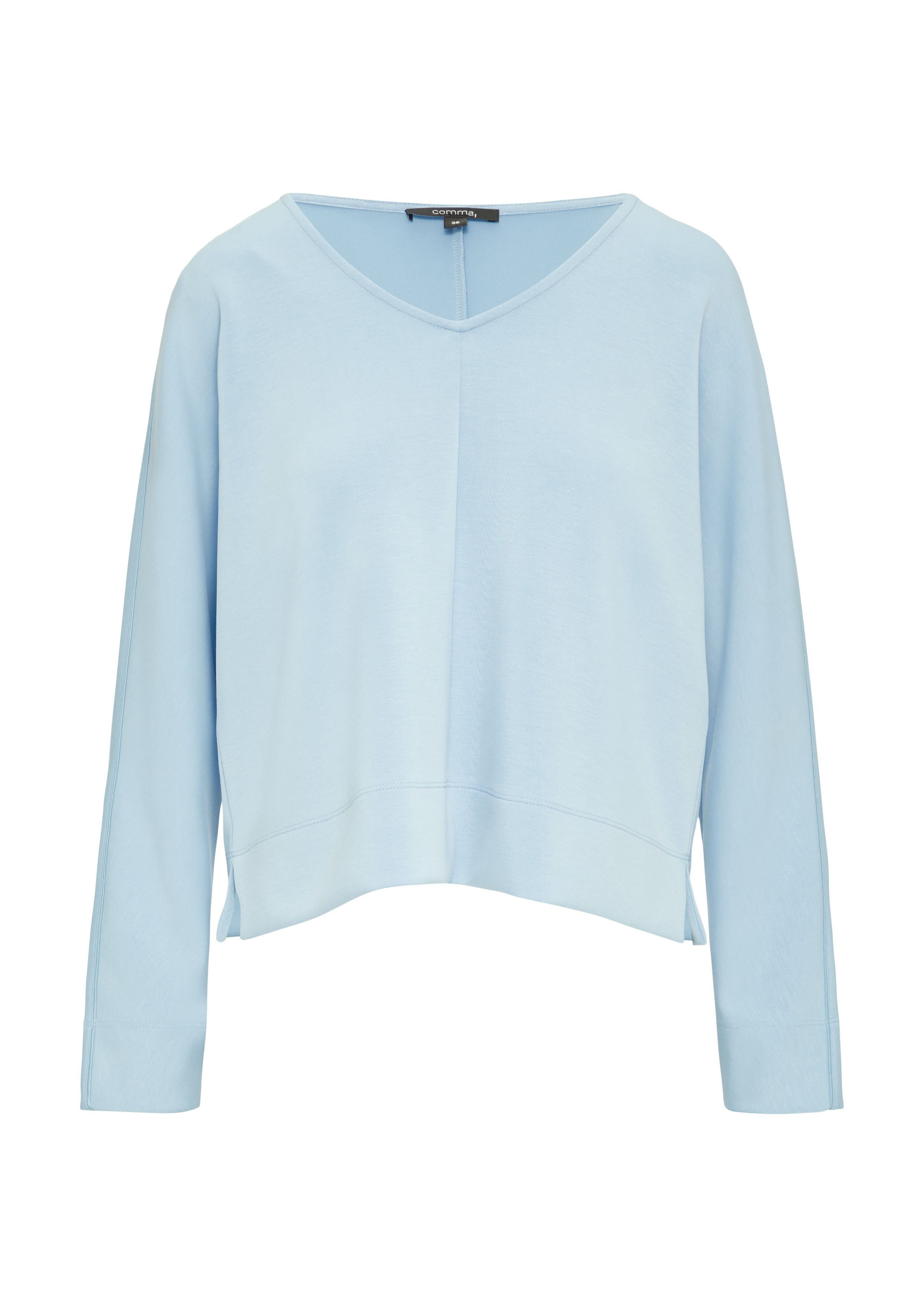 Comma Sweatshirt Weiches Relaxed-Fit-Sweatshirt mit Fledermausärmeln günstig online kaufen