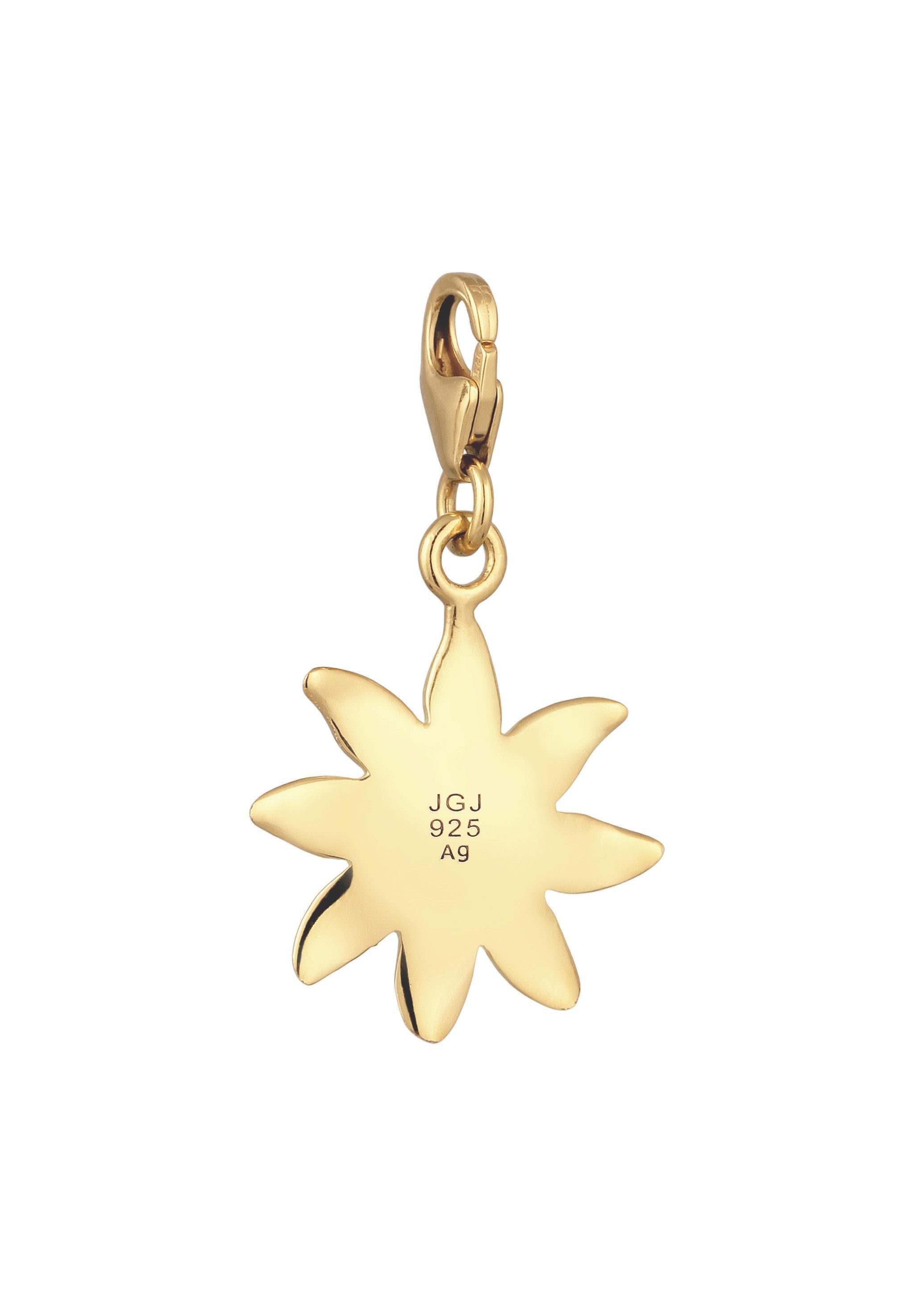 Nenalina Charm-Einhänger Nenalina Charm Edelweiß Silber-Anhänger Tracht 925 Silber, Blume