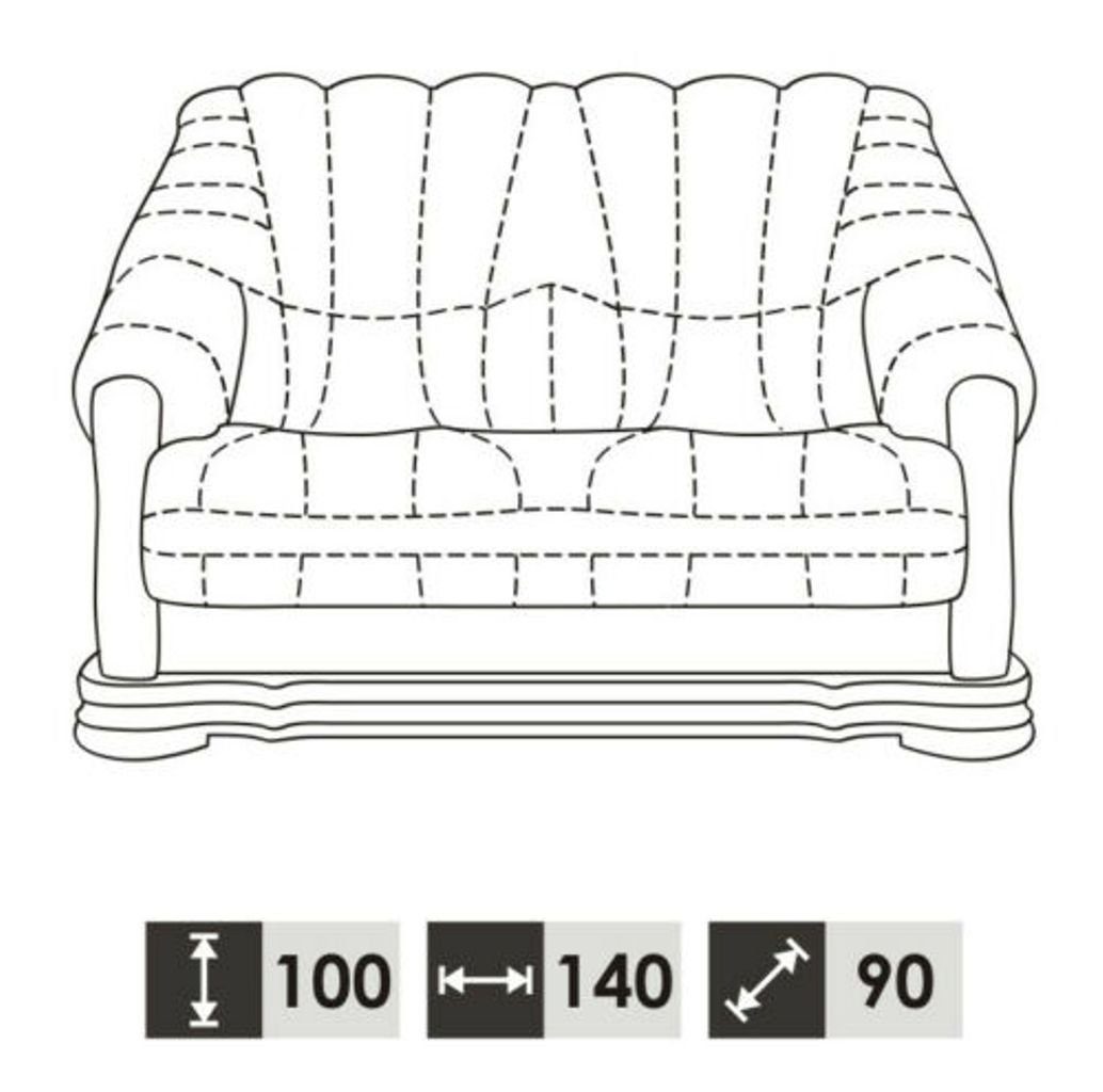 Sofas, in Klassischer Europe Braune Wohnlandschaft JVmoebel 3+2 Sofagarnitur Sitzer Made Sofa