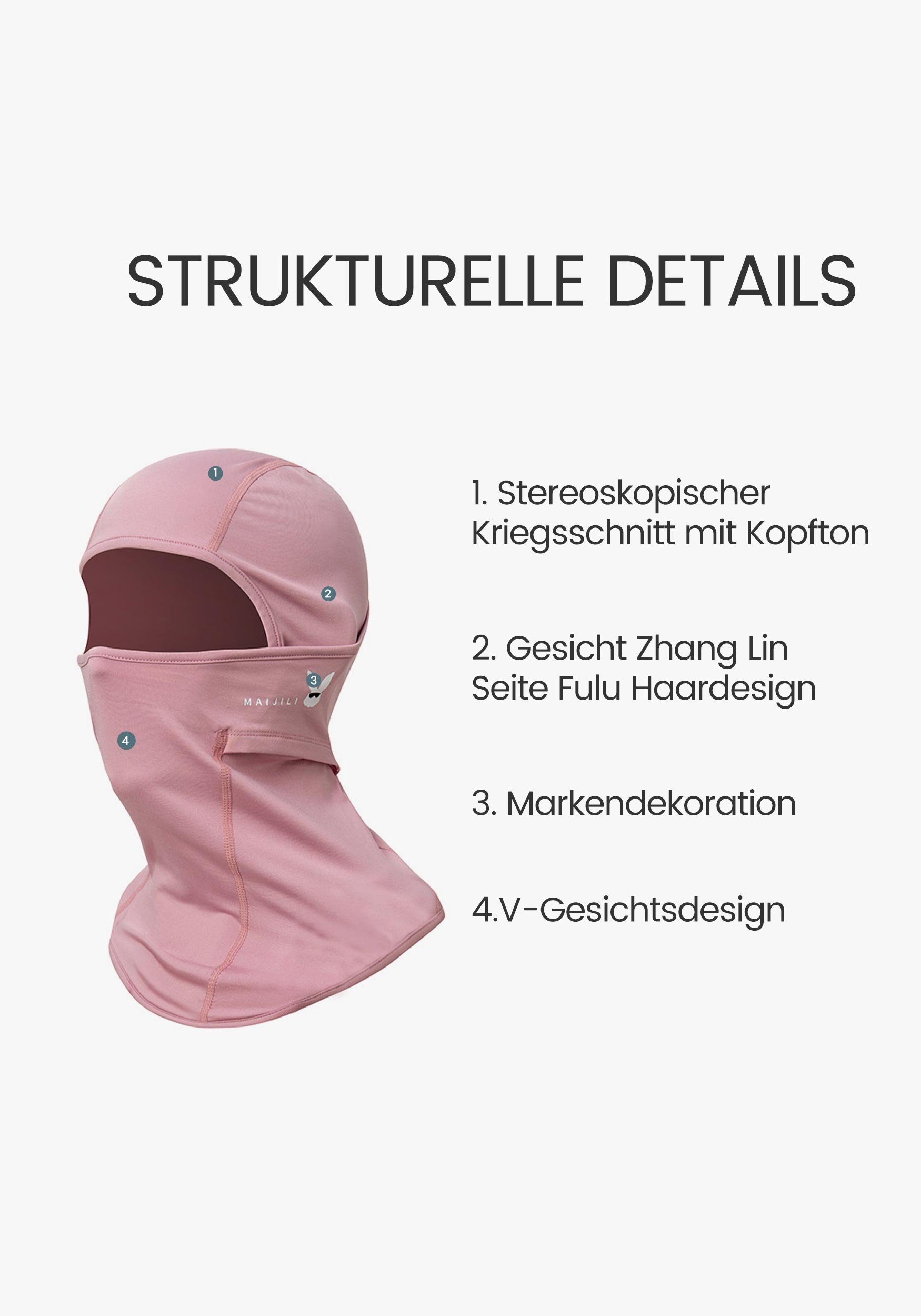 UV-Strahlen Umfassenden Widersteht für Sturmhaube Schutz Rosa Skimaske MAGICSHE
