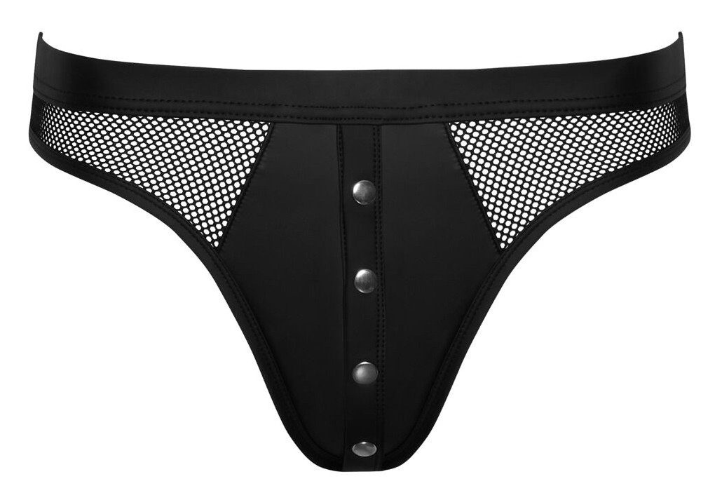 String mit Druckknöpfen, Wetlook & Mesh