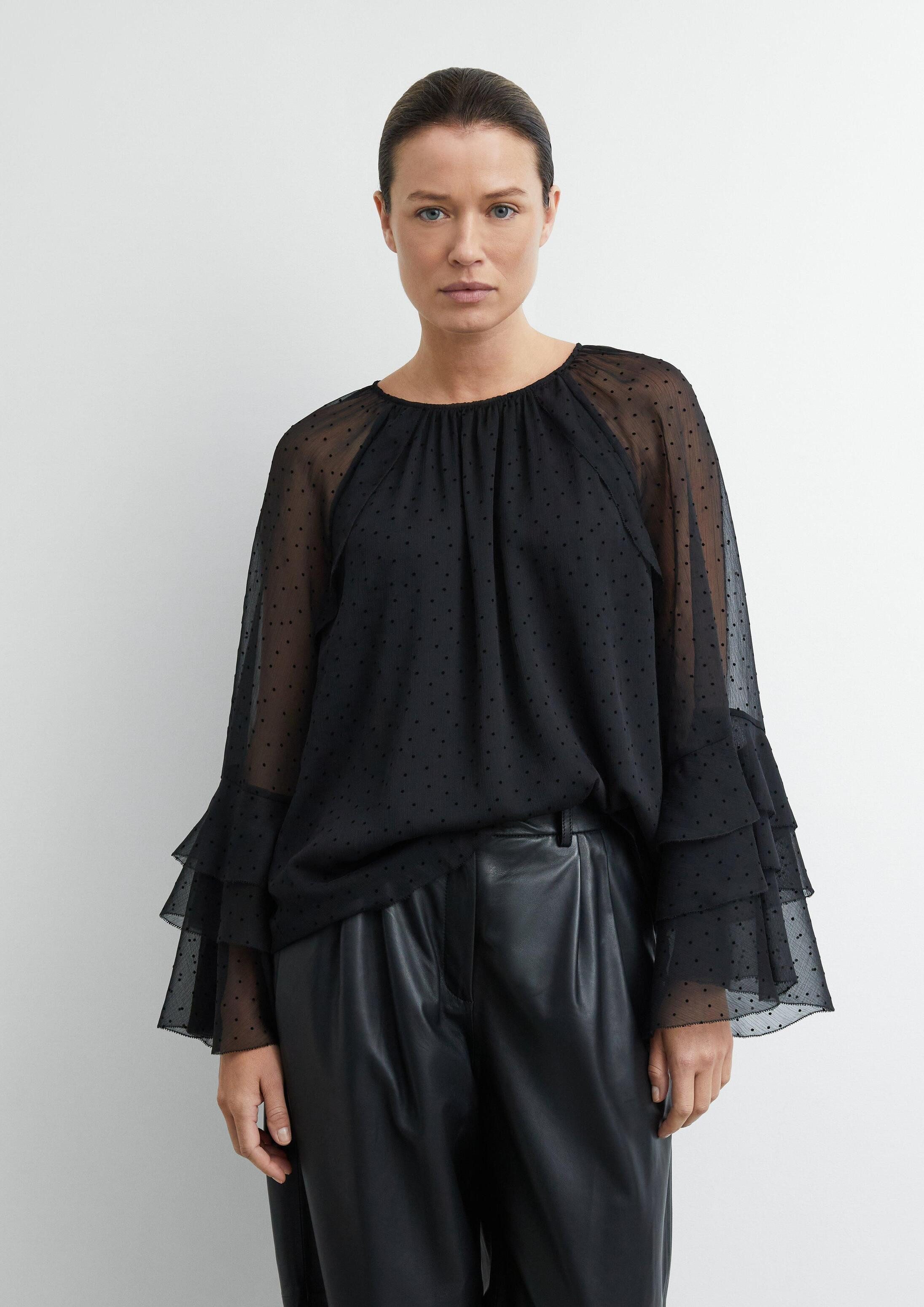 comma Langarmbluse Bluse Bluse