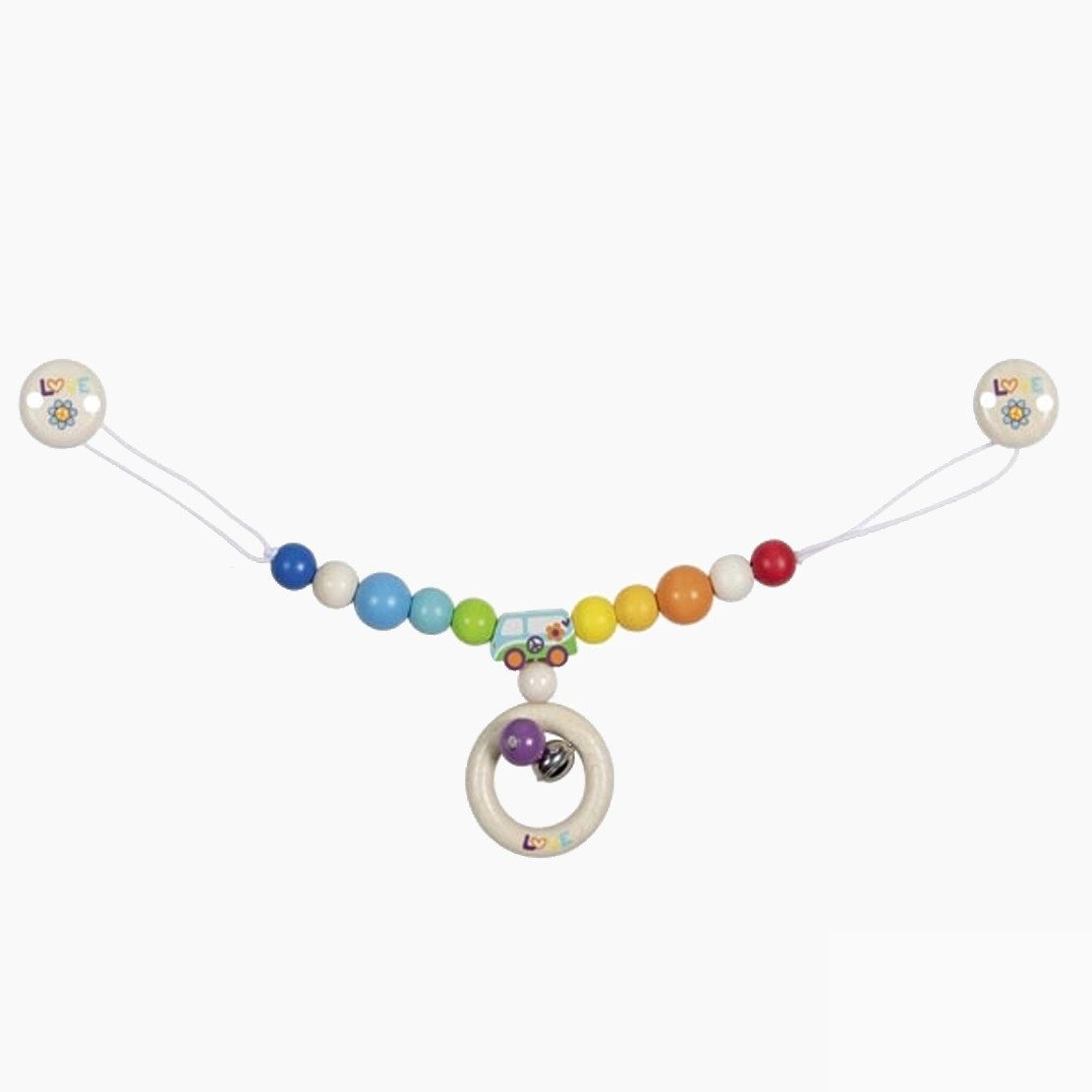 goki Kinderwagenkette Kinderwagenkette Regenbogen Van (packung, 1-tlg., set), farbenfrohes Universum für die ersten Abenteuer