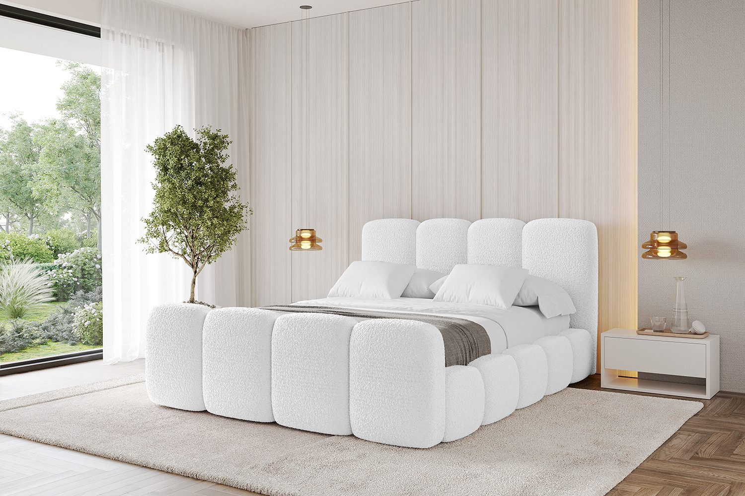 ALTDECOR Polsterbett KALA-Z (Polsterbett mit Bettkasten günstig online kaufen