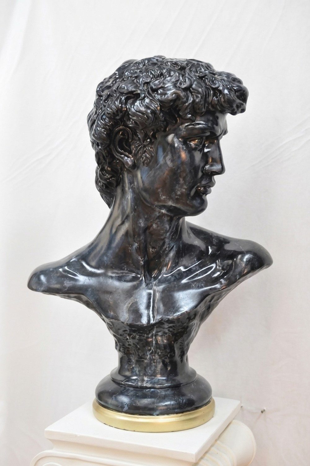 JVmoebel Skulptur Büste Adam aus Polyresin in antikem Finish, Made in Europa