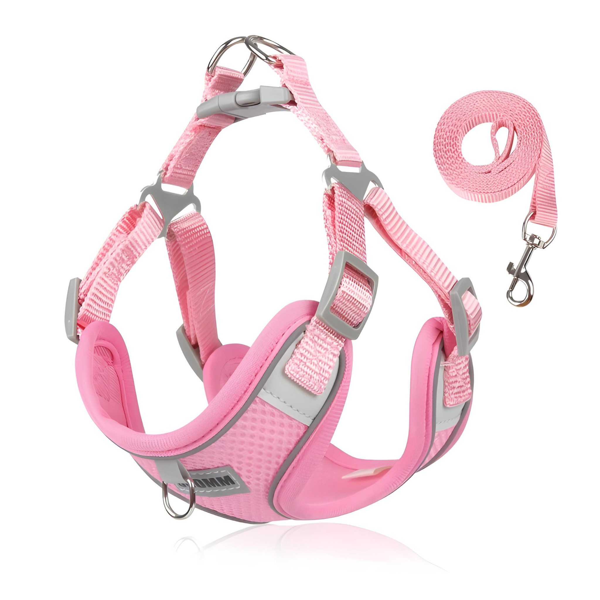 HS.SUPPLY Hunde-Geschirr Atmungsaktives Hundegeschirr mit Leine, Verstellba günstig online kaufen