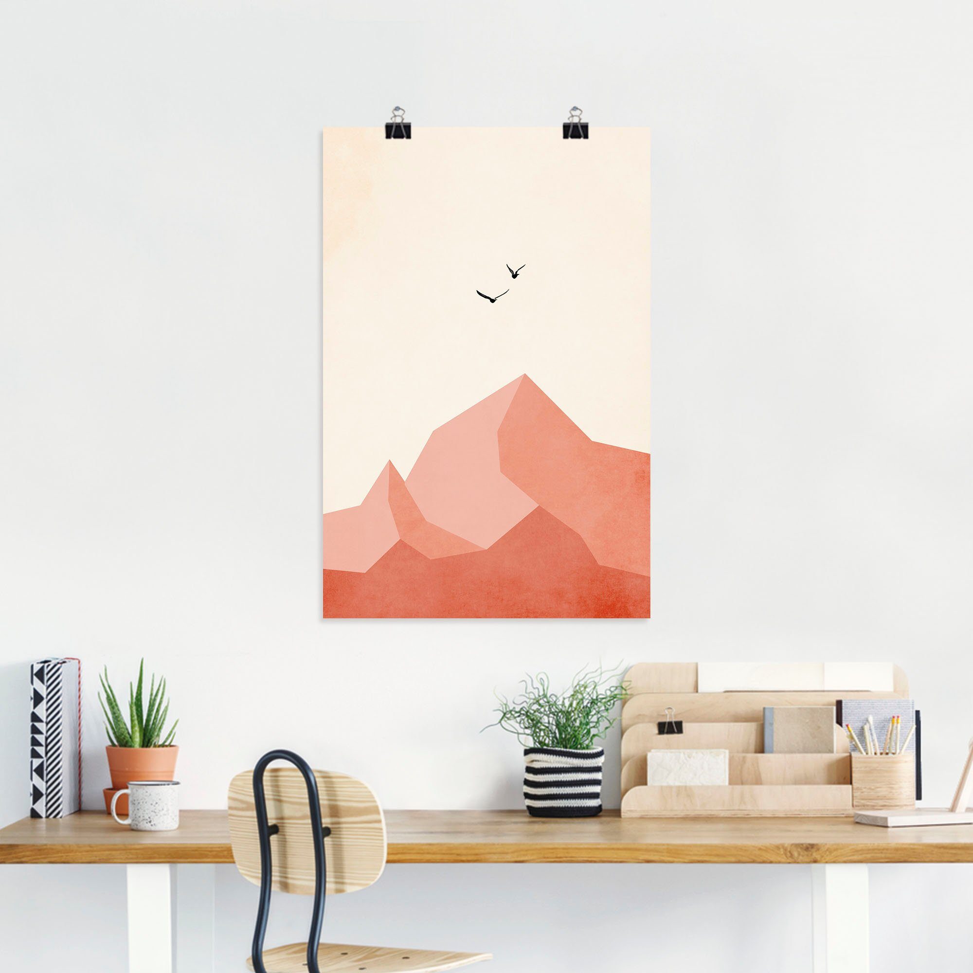 Artland Wandbild Zugspitze, in Alubild, versch. EINS, als oder & Leinwandbild, (1 Alpenbilder St), Wandaufkleber Größen Poster Berge