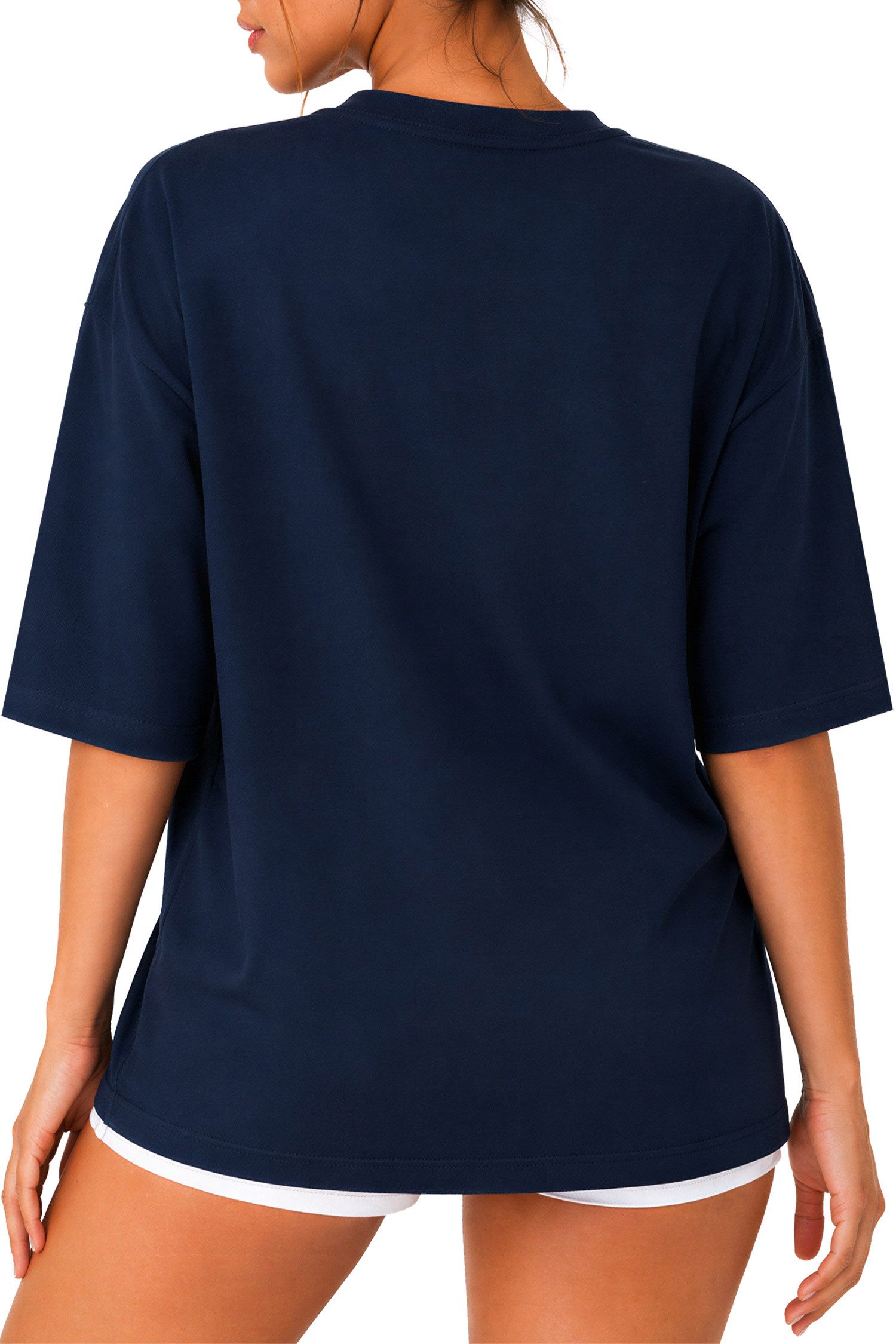 Reichstadt Oversize-Shirt Damen Oversized Kurzarmshirt 25RSW070 in kräftigen Farben