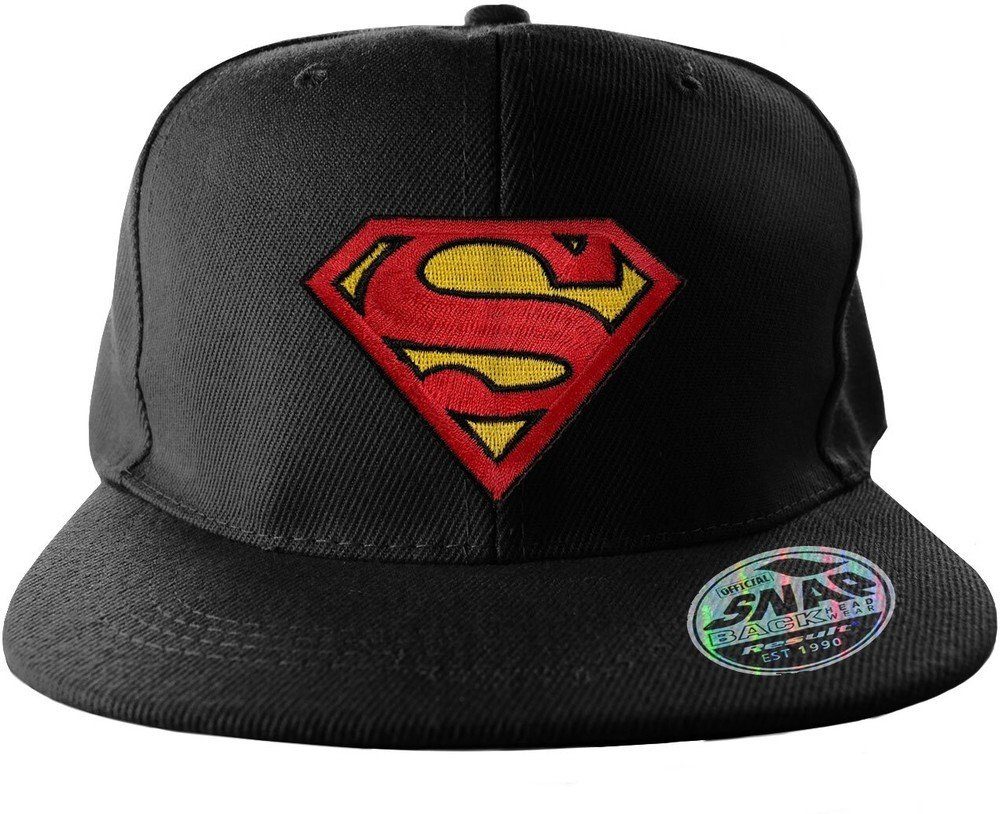 Superman Snapback Cap Standard Snapback Cap Adjustable Black