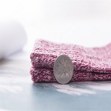 FIDDY Feinsocken 5 Paar warme Wollsocken für Damen – Damensocken – dicke Damensocken (5-Paar)