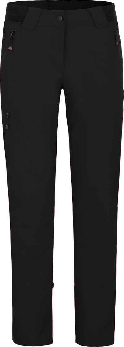 Bergson Outdoorhose VIDAA COMFORT Damen Wanderhose, leicht, strapazierfähig, Langgrößen, schwarz