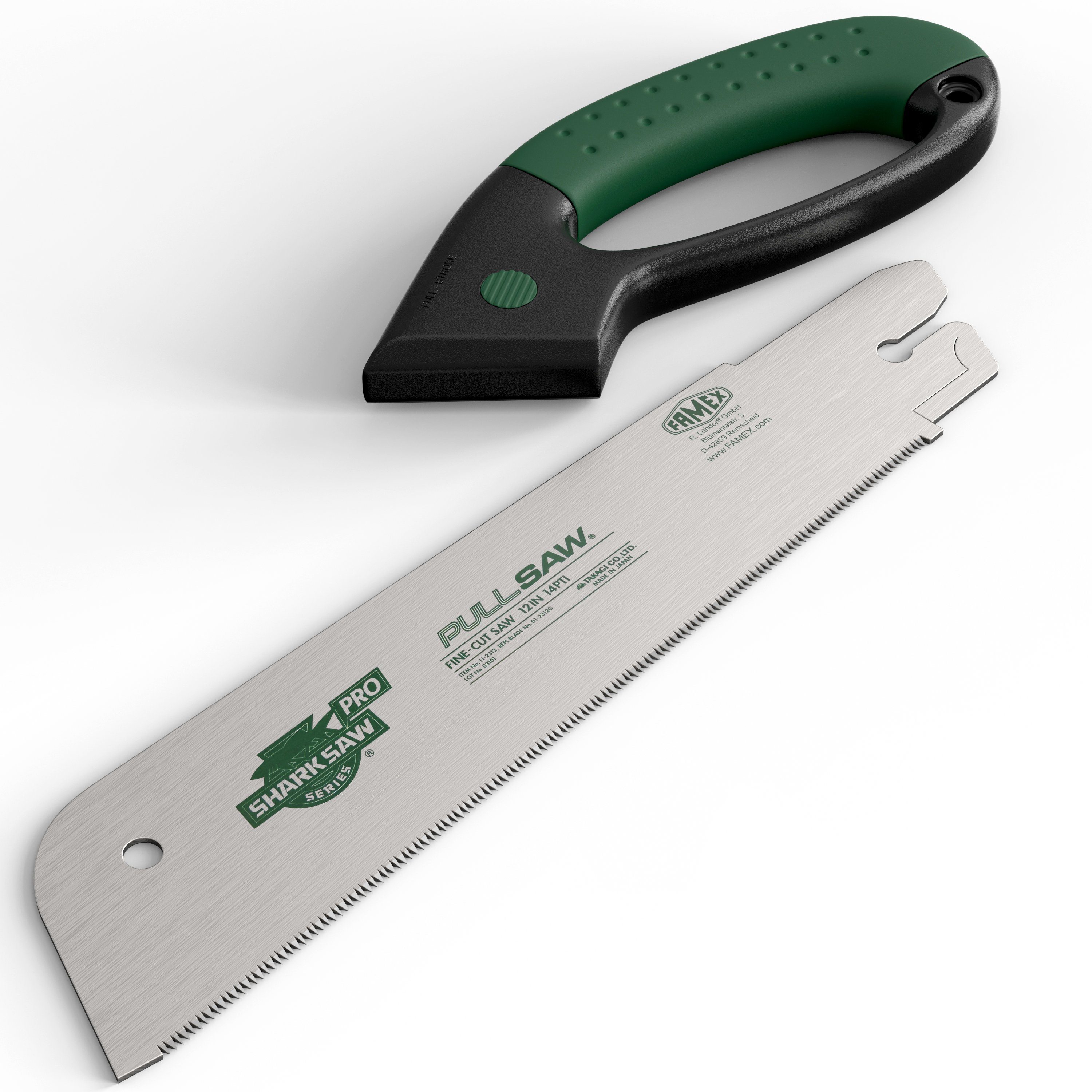 FAMEX Japansäge 5503 Profi Handsäge 300mm - PROFESSIONAL (Anti-Rutsch-Griff), Made in Japan