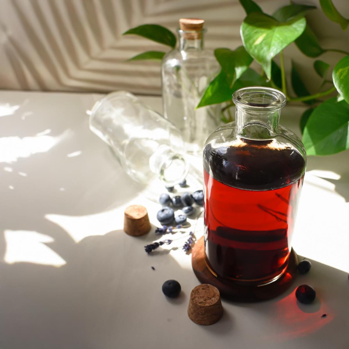 Sendez Trinkflasche 6 Glasflaschen 500ml Korkenverschluss Likörflasche Schnapsflasche