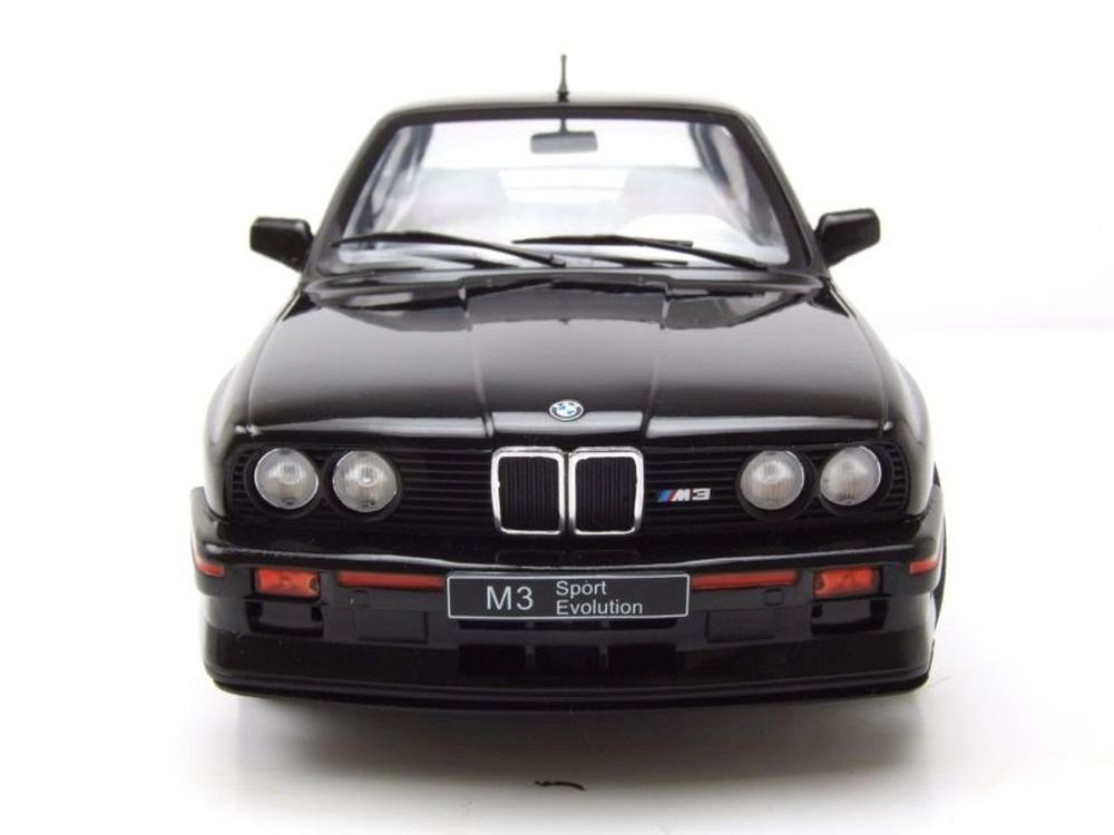 Solido Modellauto BMW M3 E30 Evo Sport 1990 schwarz, Maßstab 1:18
