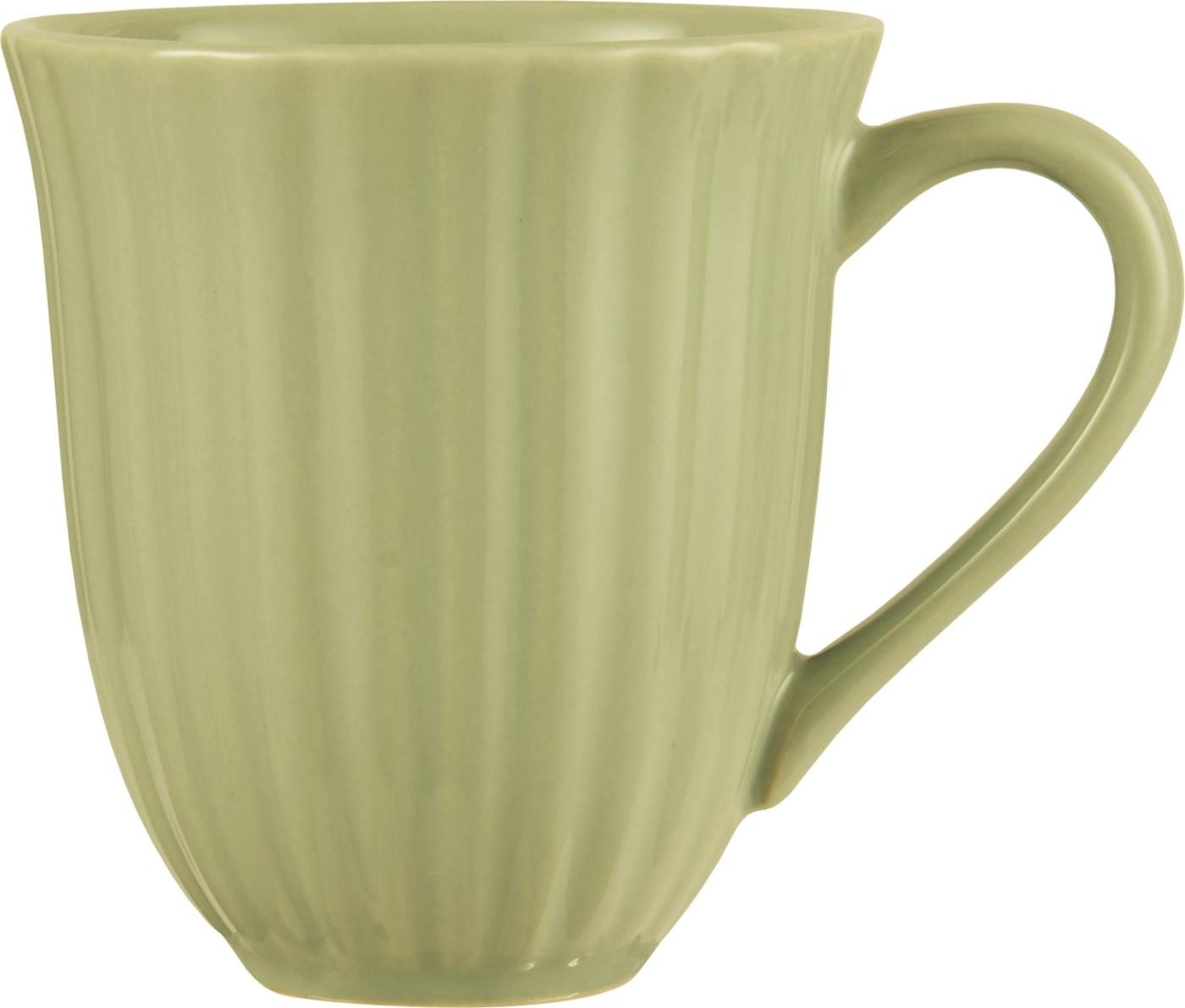 Ib Laursen Becher IB Laursen Becher mit Rillen Mynte HERBAL GREEN Grün