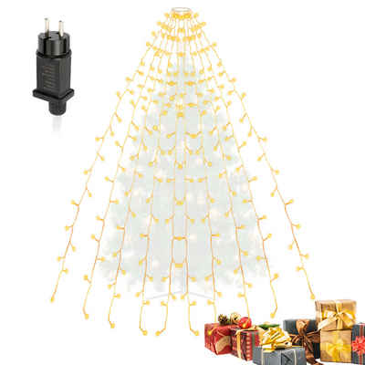 Randaco LED-Lichterkette 280 LEDs Christbaum Außen Lichterkette Weihnachtsbaum Licht Deko