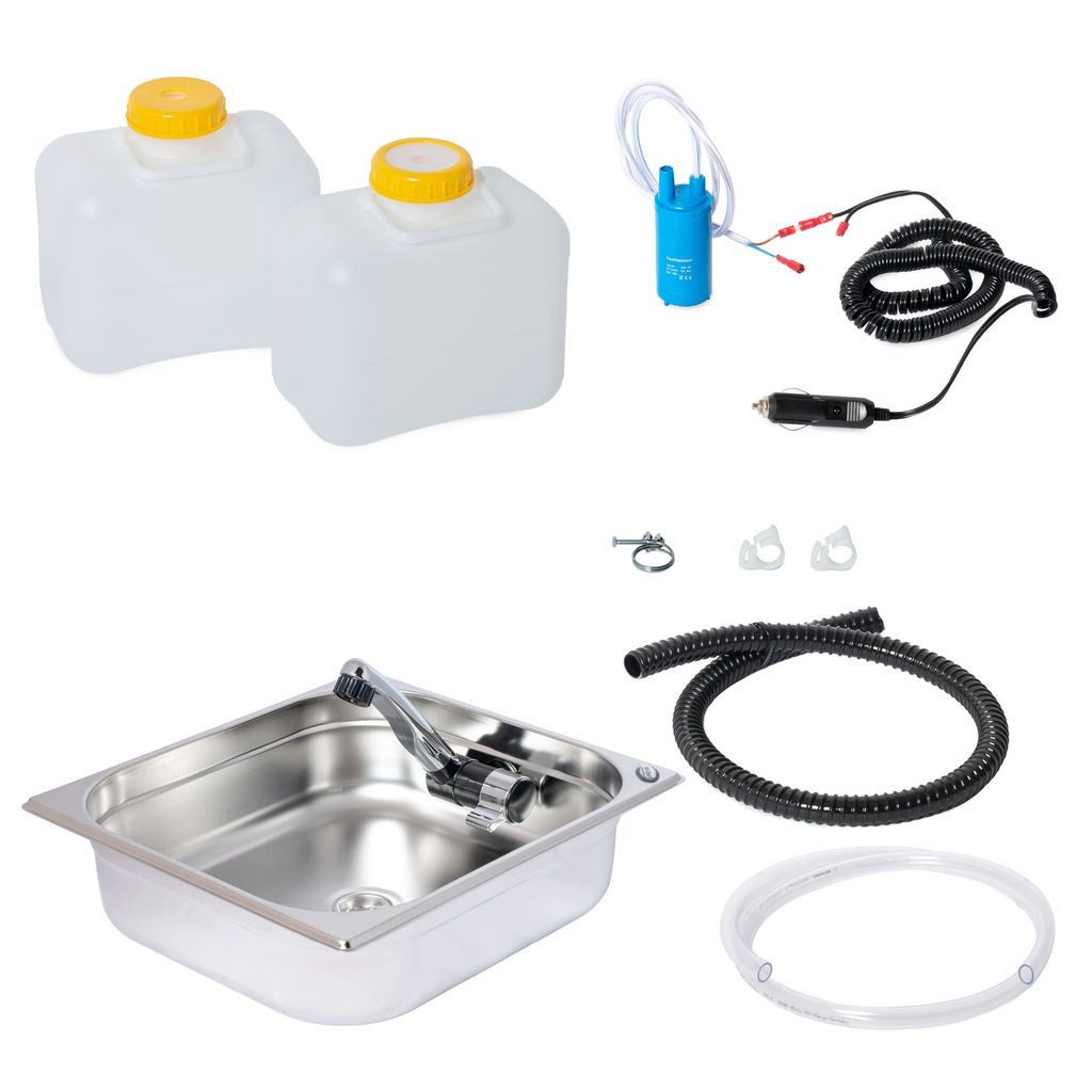 ad-ideen Waschbecken 12V Wasseranlage Miniküche 354x325x100mm Integriert London Camping
