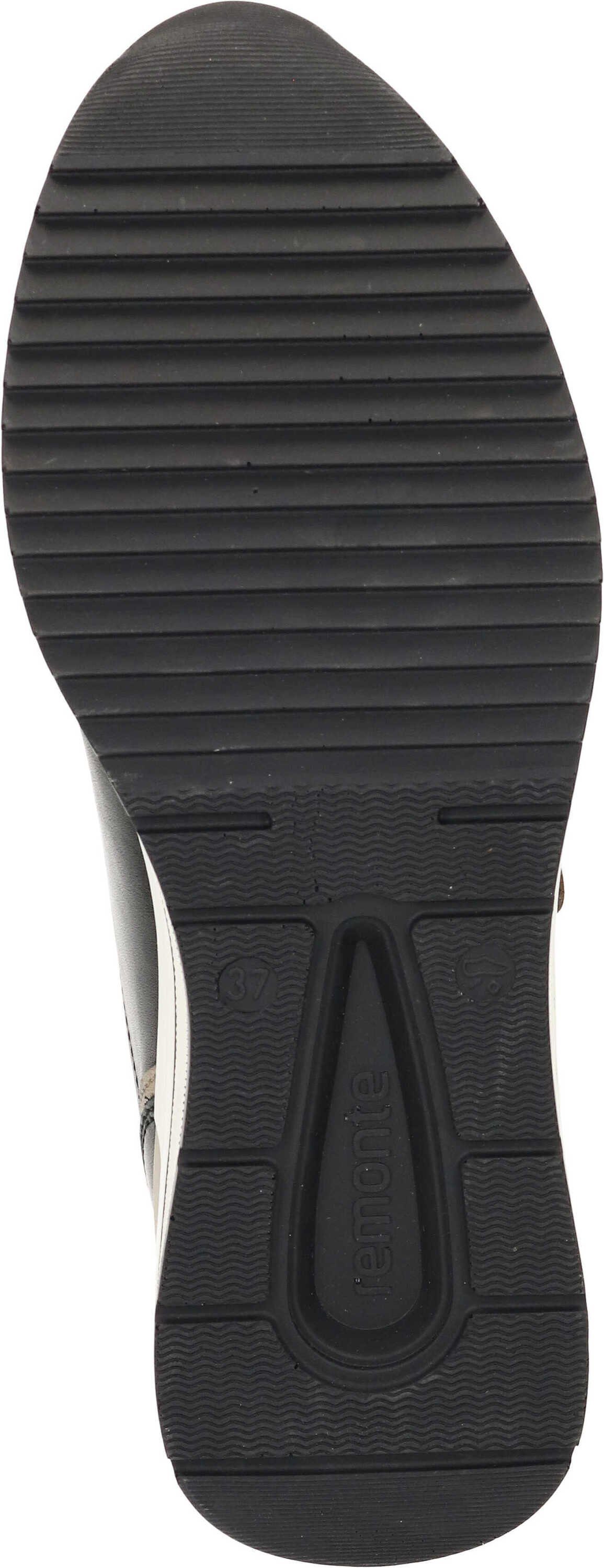 Schnürer aus schwarz Sneaker Remonte echtem Leder