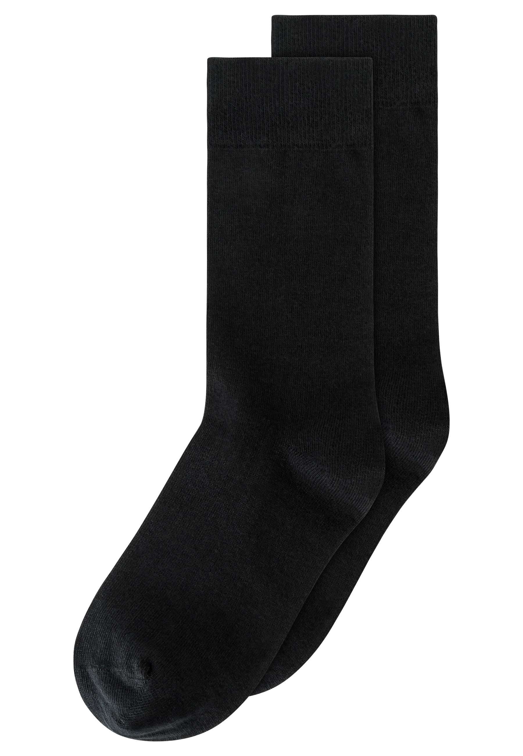 MELA Socken Basic Socken 2 Paare Frei von Polyester und Polyamid