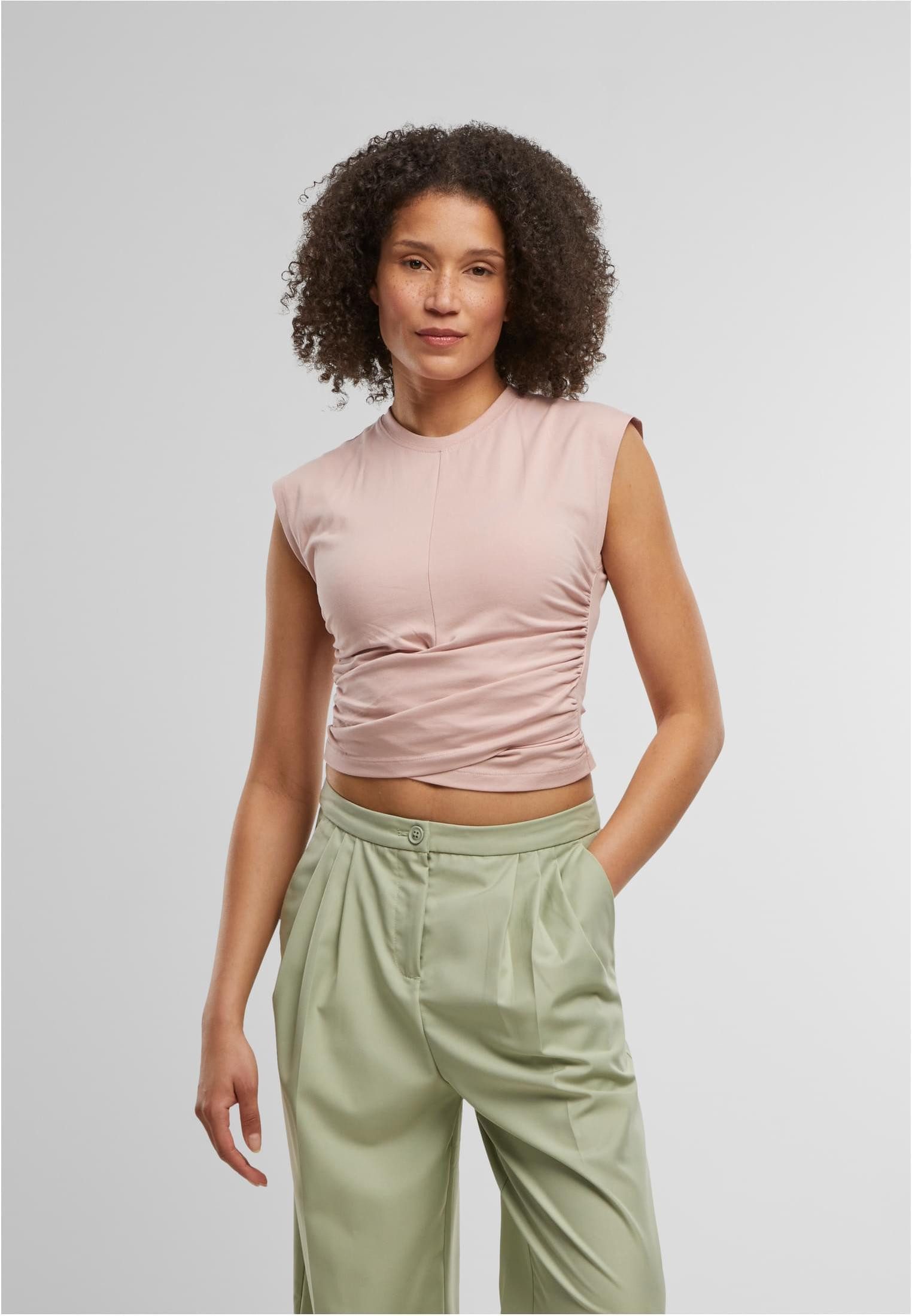 URBAN CLASSICS Tanktop Damen Cropped Wrapped Top