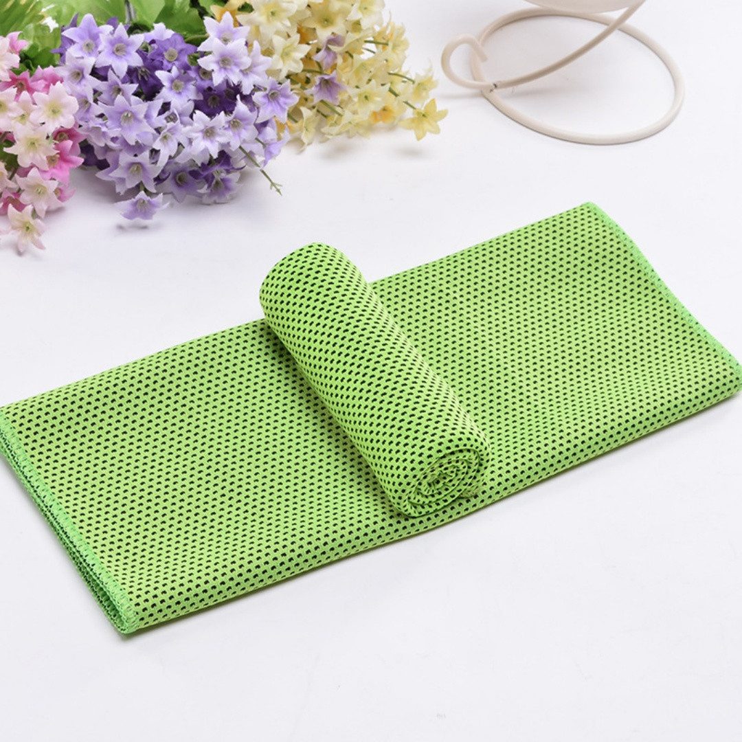 nsihing Sporthandtuch Kühltuch Kühlhandtuch, Sofortige Relief Eiskalt Kühlen Handtuch, (Atmungsaktives Mesh Schweißsaugfähig Cooling Towel Für Sport Fitness Gym, 1-St), Mikrofaser Handtuch Eistuch Abkühltuch Schweißtuch