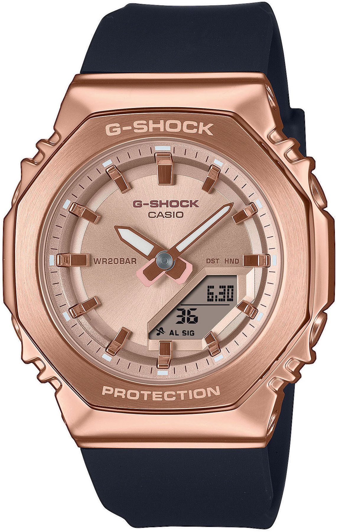 CASIO G-SHOCK Chronograph GM-S2110PG-1A4ER, Quarzuhr,Armbanduhr,Damenuhr,Herrenuhr,bis 20 bar wasserdicht, digital