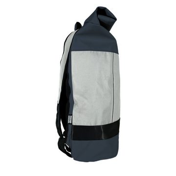 OAK25 Cityrucksack Reflective Rolltop Rucksack Damen Herren (1-tlg), Reflektierend, Wasserabweisend