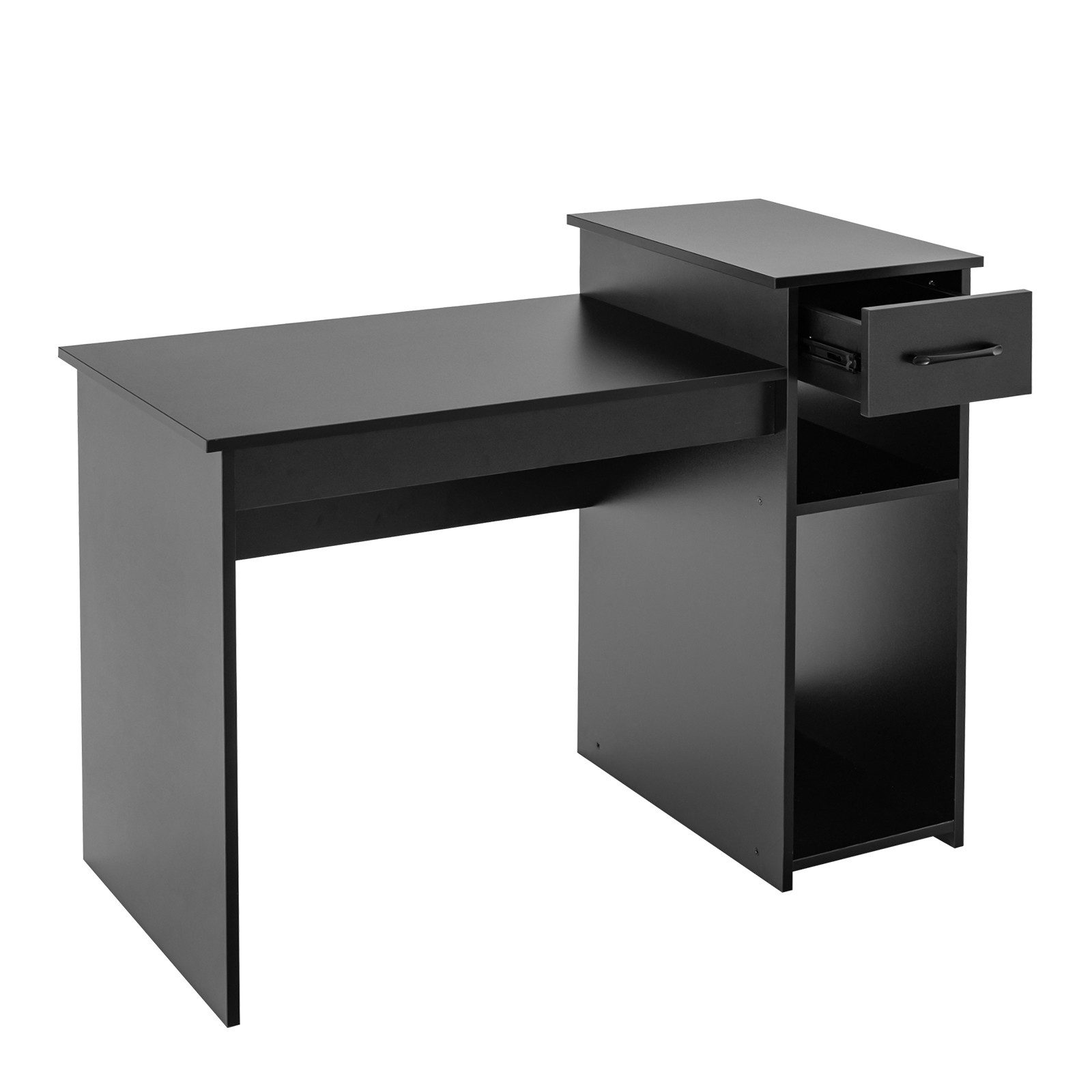 COSTWAY Schreibtisch, mit Schublade & offenen Regalen, 104x50x82cm günstig online kaufen