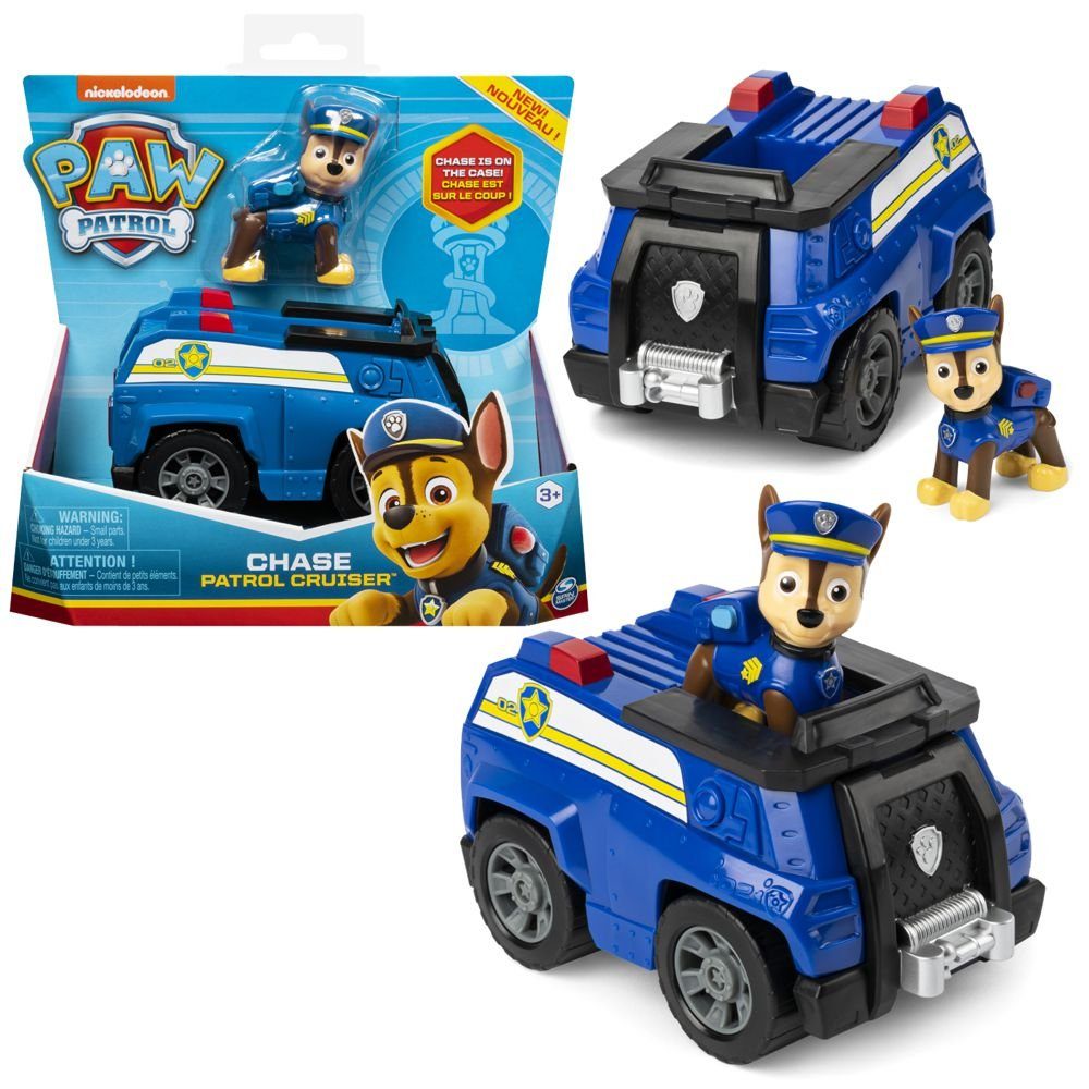 PAW PATROL Spielzeug-Auto Auswahl Basic Fahrzeuge mit Spielfiguren Paw Patrol Chase