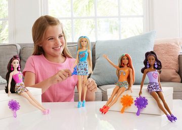 Barbie Anziehpuppe Color Reveal, Rainbow Groovy, mit Farbwechsel
