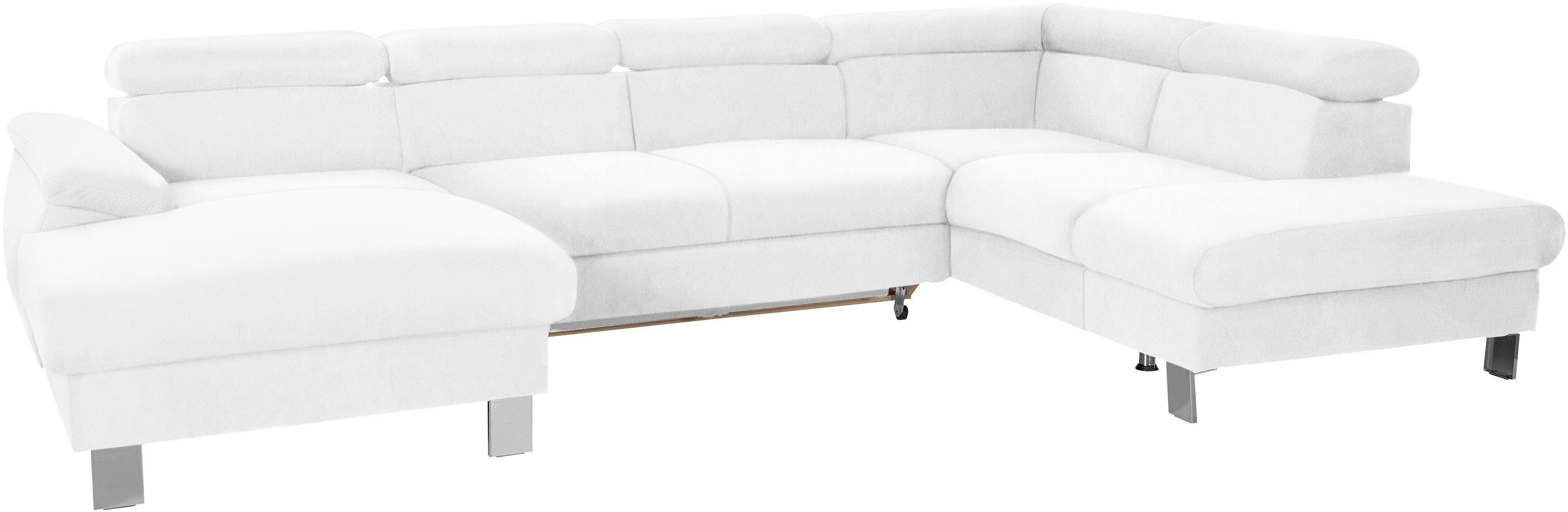 COTTA Wohnlandschaft Komaris U-Form, B: 320 cm, mit Kopfteilverstellung, optional Bettfunktion, Bettkasten & Licht