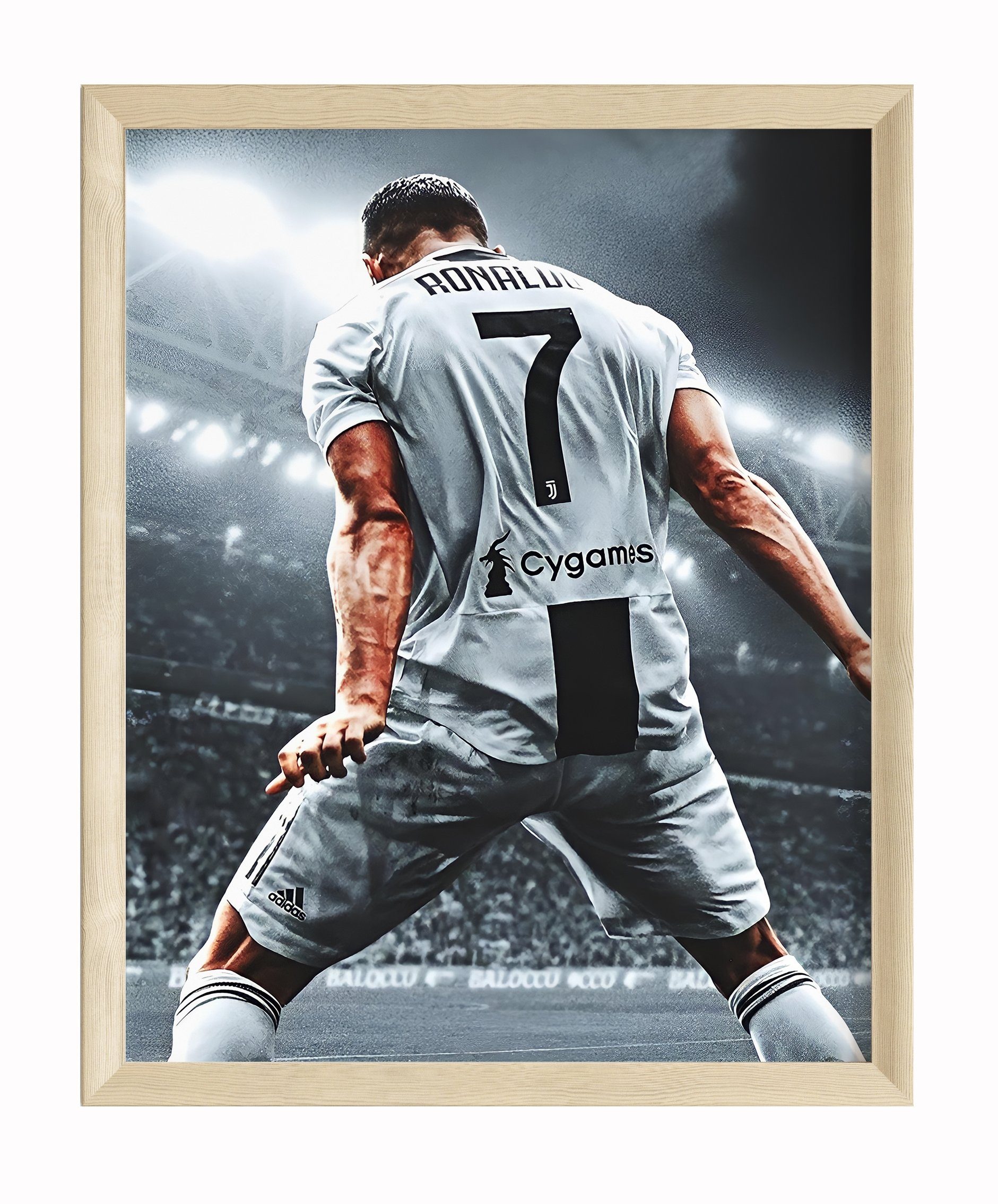JUSTGOODMOOD Poster Premium ® Christiano Ronaldo Fußball Poster · ohne Rahmen, Poster in verschiedenen Größen verfügbar