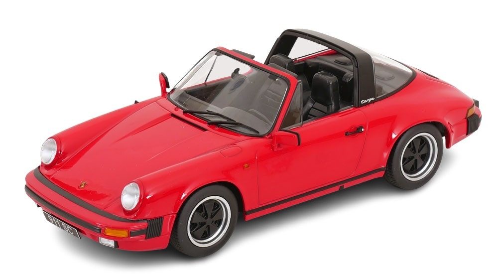 KK Scale Modellauto Porsche 911 SC Targa 1983 rot, Maßstab 1:18