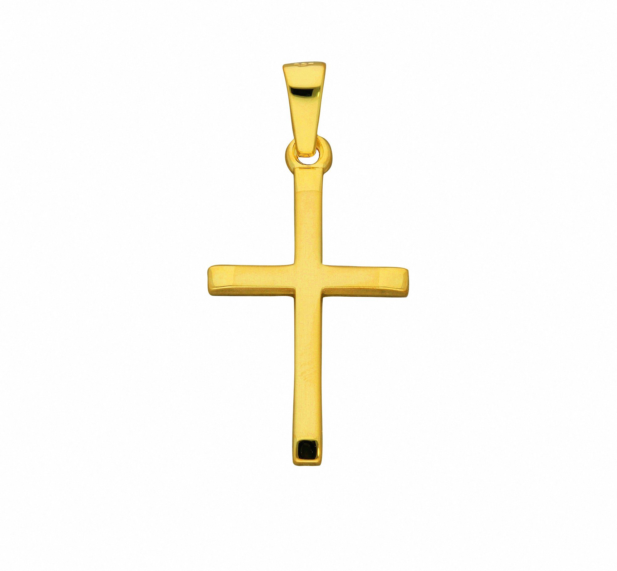 Adelia´s Kette Anhänger, Halskette Anhänger Kreuz mit mit Set Schmuckset - Gold 333