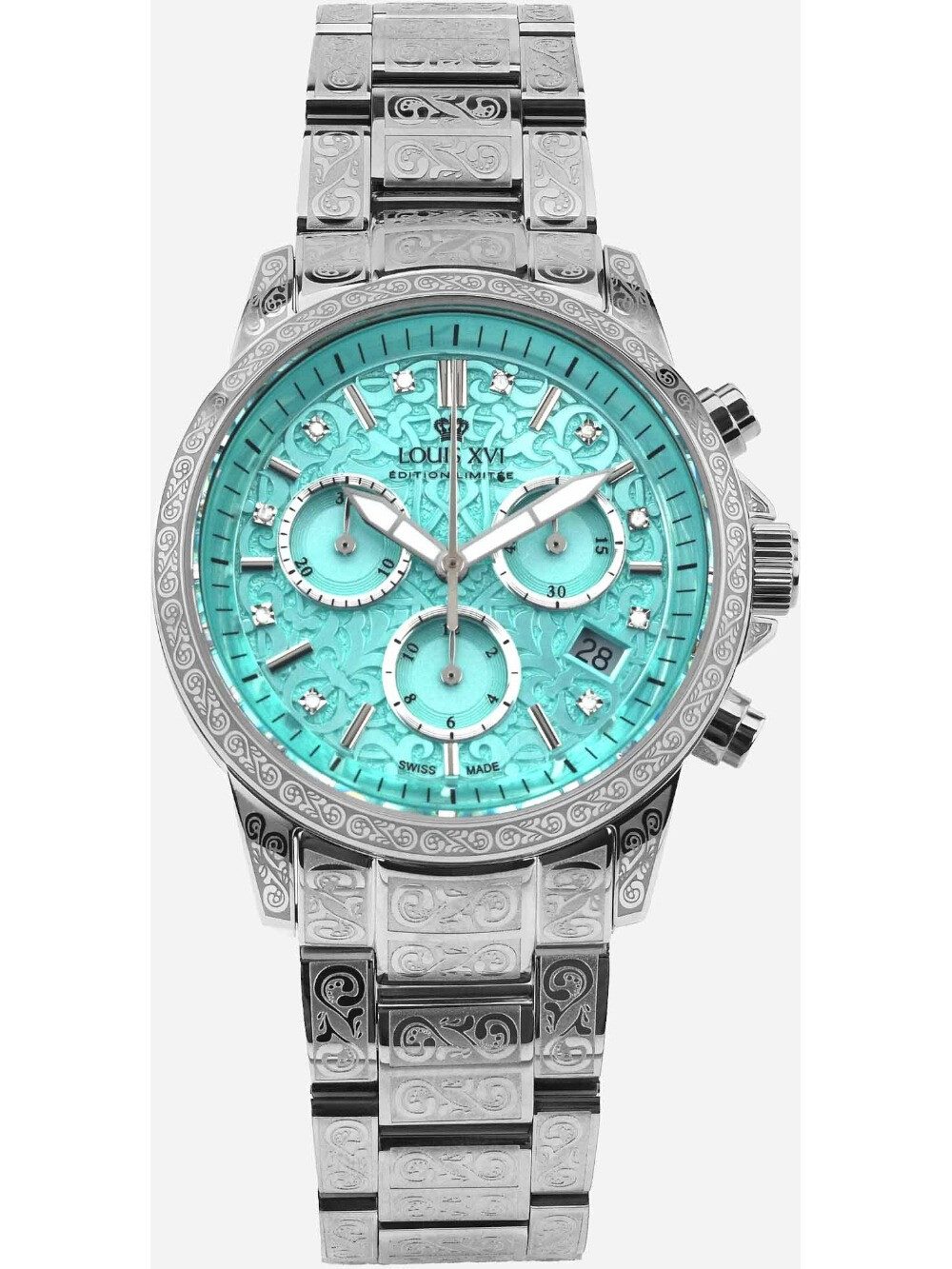 LOUIS XVI Quarzuhr Louis XVI LXVI6025 Damenuhr Palais Royale Chronograph 38mm 10ATM Louis XVI LXVI6025 Damenuhr Palais Royale Chronograph 38mm 10ATM