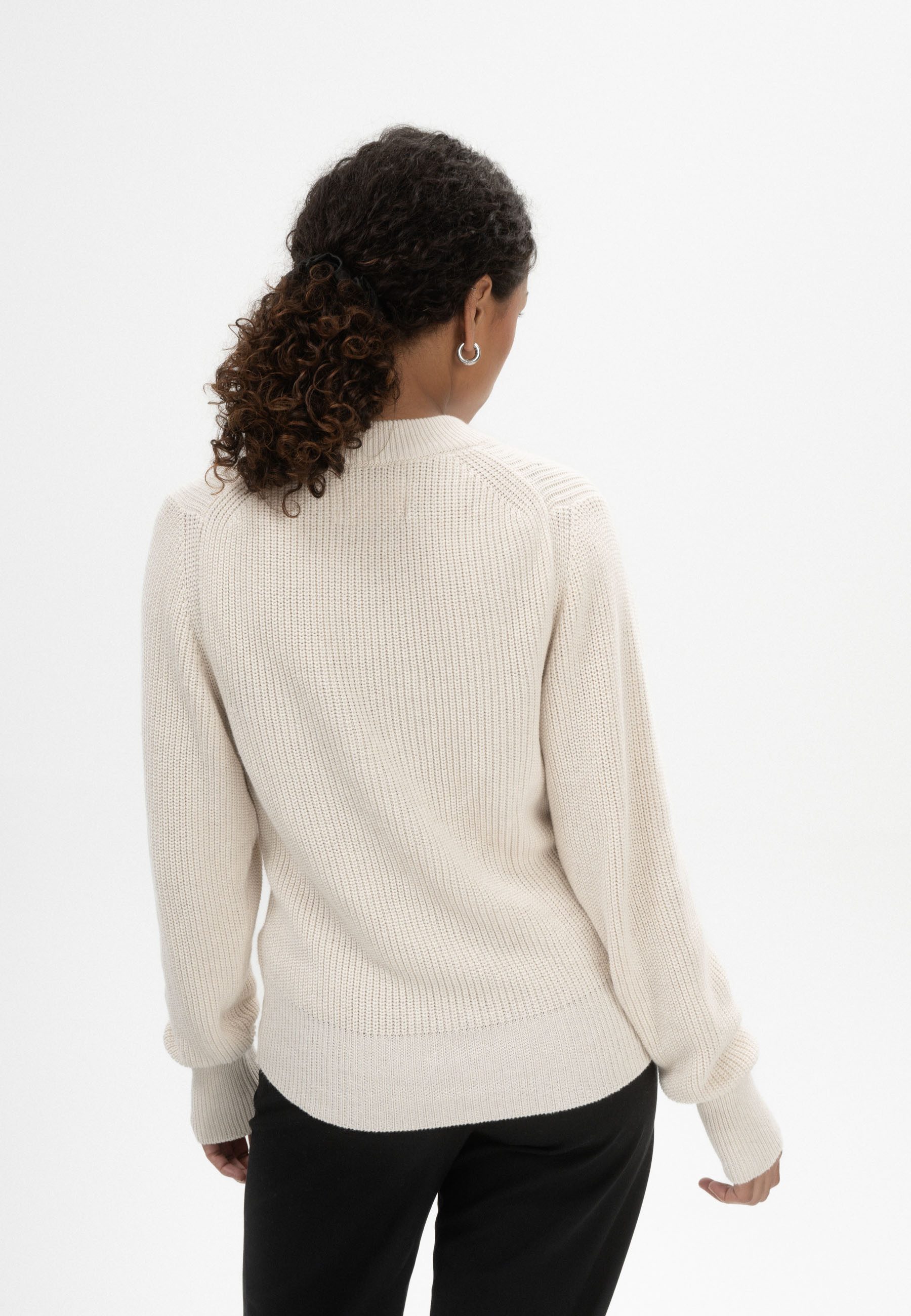 MELA Strickpullover Strickpullover Style RIYA Rippbündchen