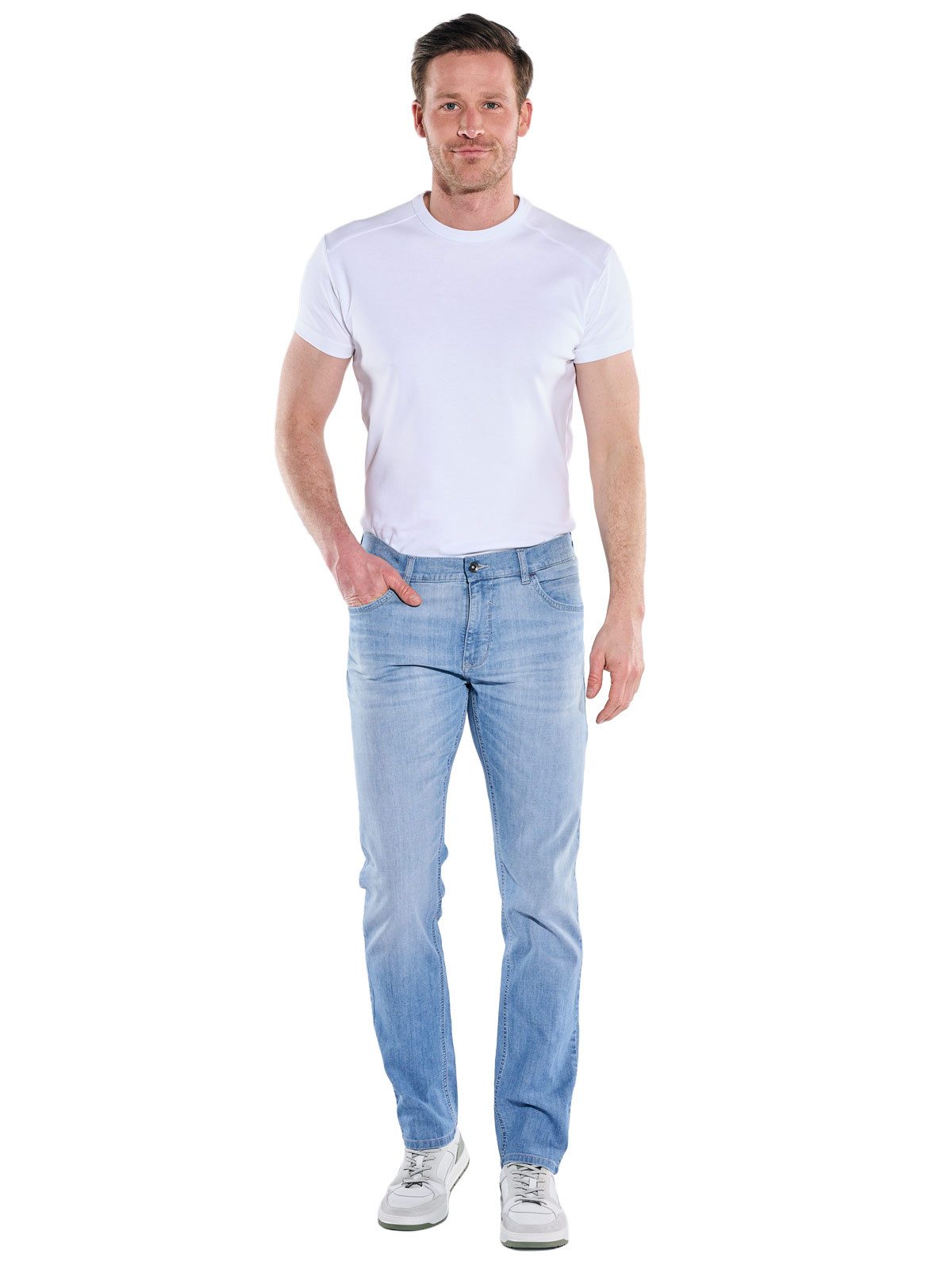Engbers Stretch-Jeans Herren Light-Weight DENIM, Brilliantblau