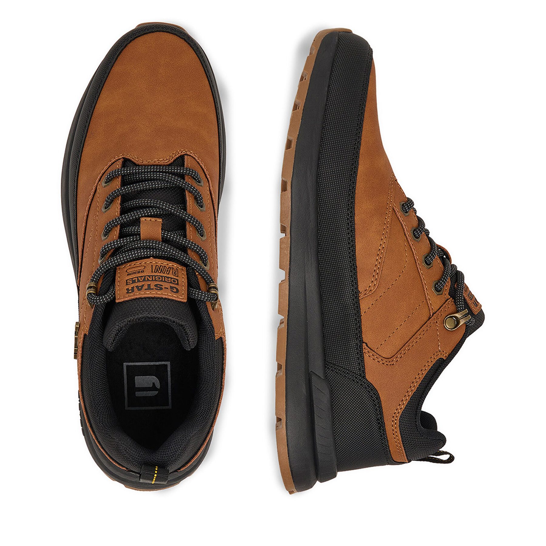 G-STAR G Star Raw Herren Turnschuhe 5907964564621 Braun, Schwarz Walkingschuh