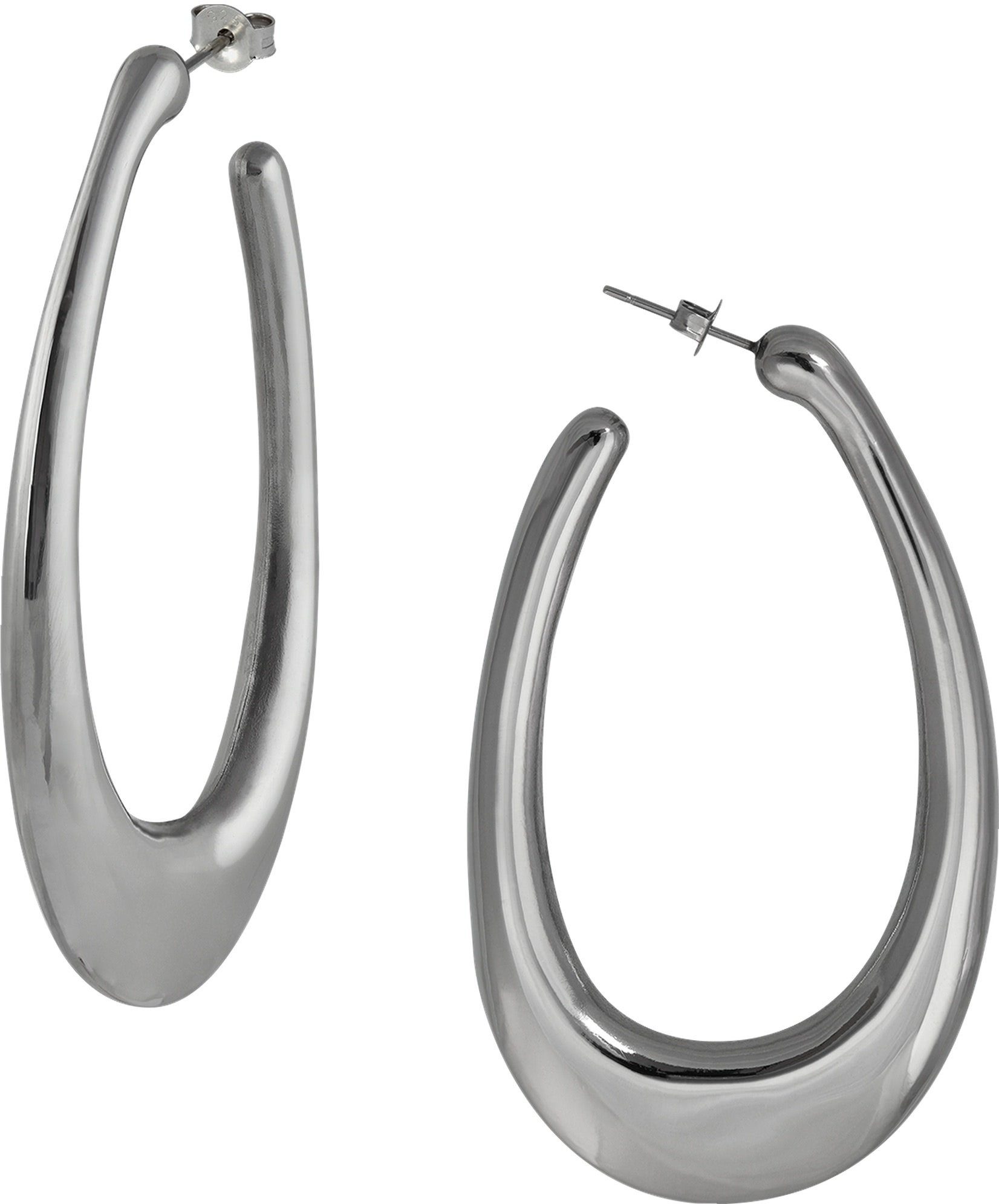 Paar Ohrhänger Amello Ohrringe Edelstahl Ohrhänger Oval