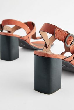 Next Forever Comfort® Leder T-Steg-Blockabsatz-Sandalen Sandalette (1-tlg)