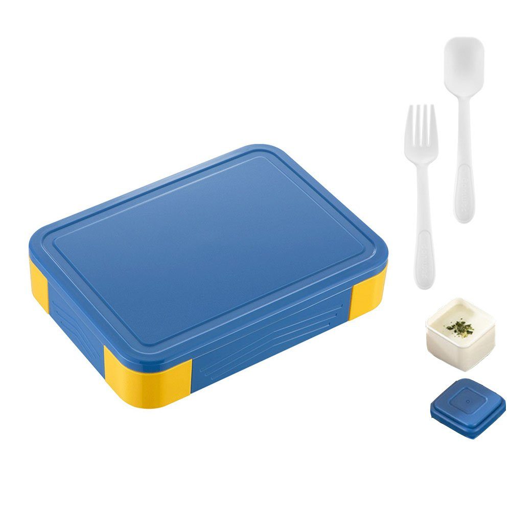 NUODWELL Lunchbox Auslaufsichere Brotdose mit Fach für Kindersnacks Blau
